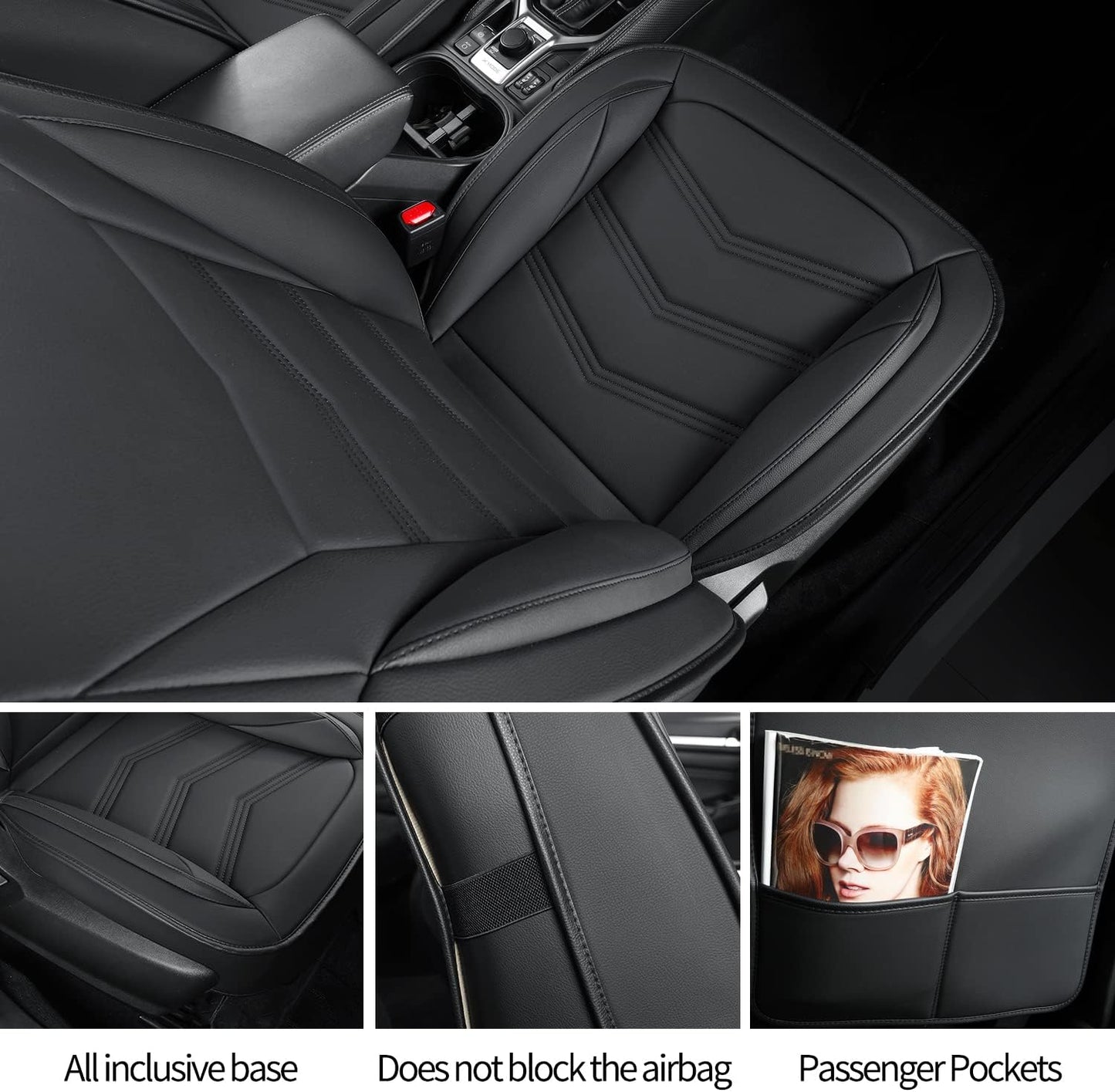 Subaru Seat Forester/Outback Covers Full Set, fit for 2014-2024 Subaru Forester Outback Sport Limited Touring Platinum with Water Proof Faux Leather Versatile, comfortable leather for all seasons