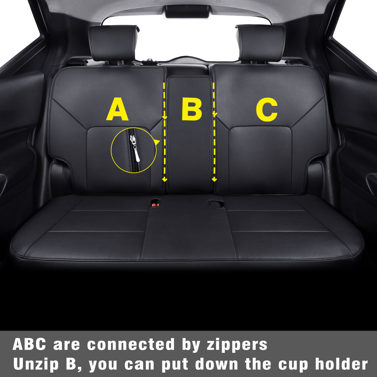 Nissan Kicks Seat Covers Custom,Fit 2018-2024 Kicks Seat Covers SV,SR,S,Front Set,Full Set, Waterproof artificial leather seat cover