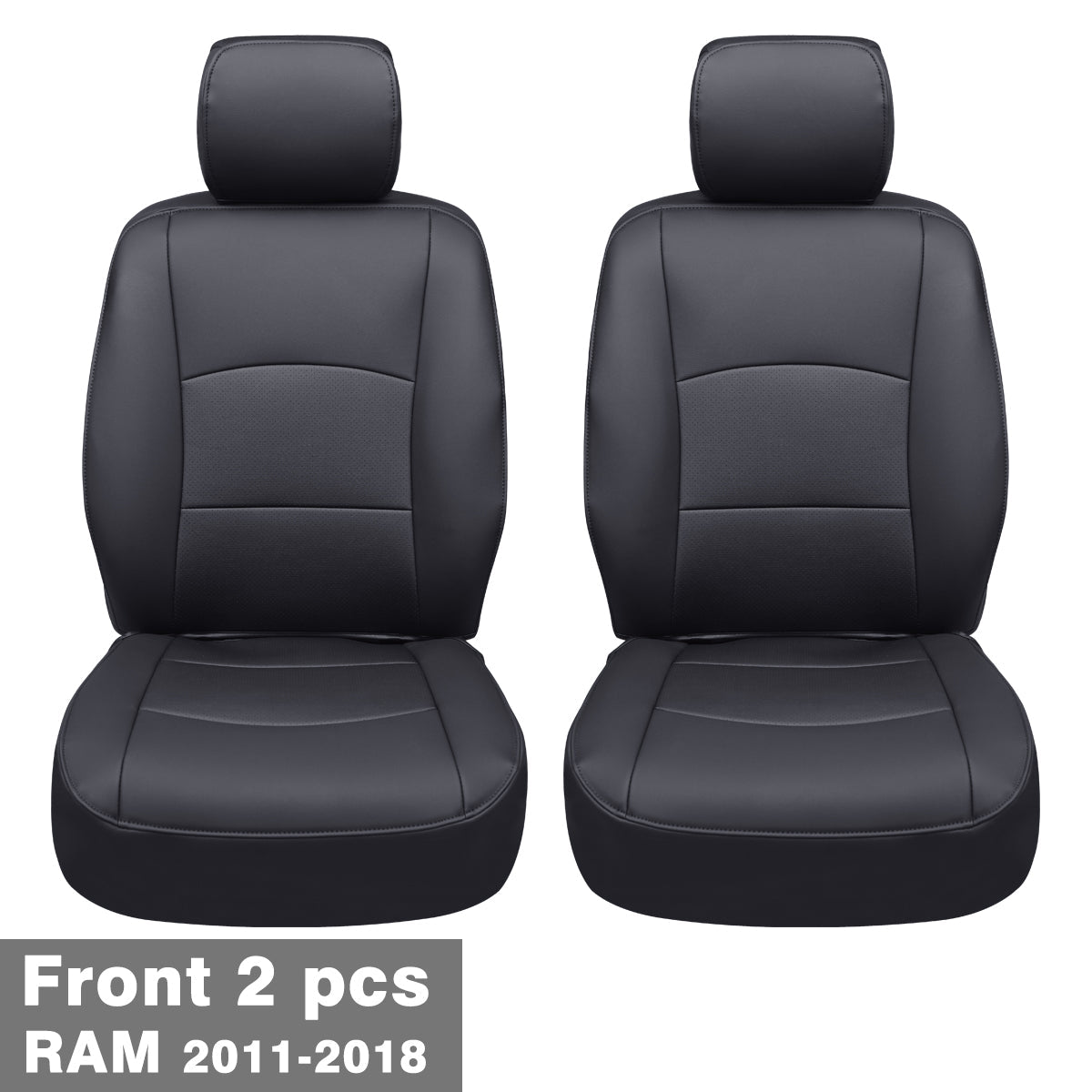 Ram 1500 2011-2019 2020 2021 2022 2023 2024 Crew Cab Waterproof Seat Covers FullSet, Custom Fit Ram Bighorn Laramie Limited Rebel Longhorn Pickup with 4/6 Split Rear Seat