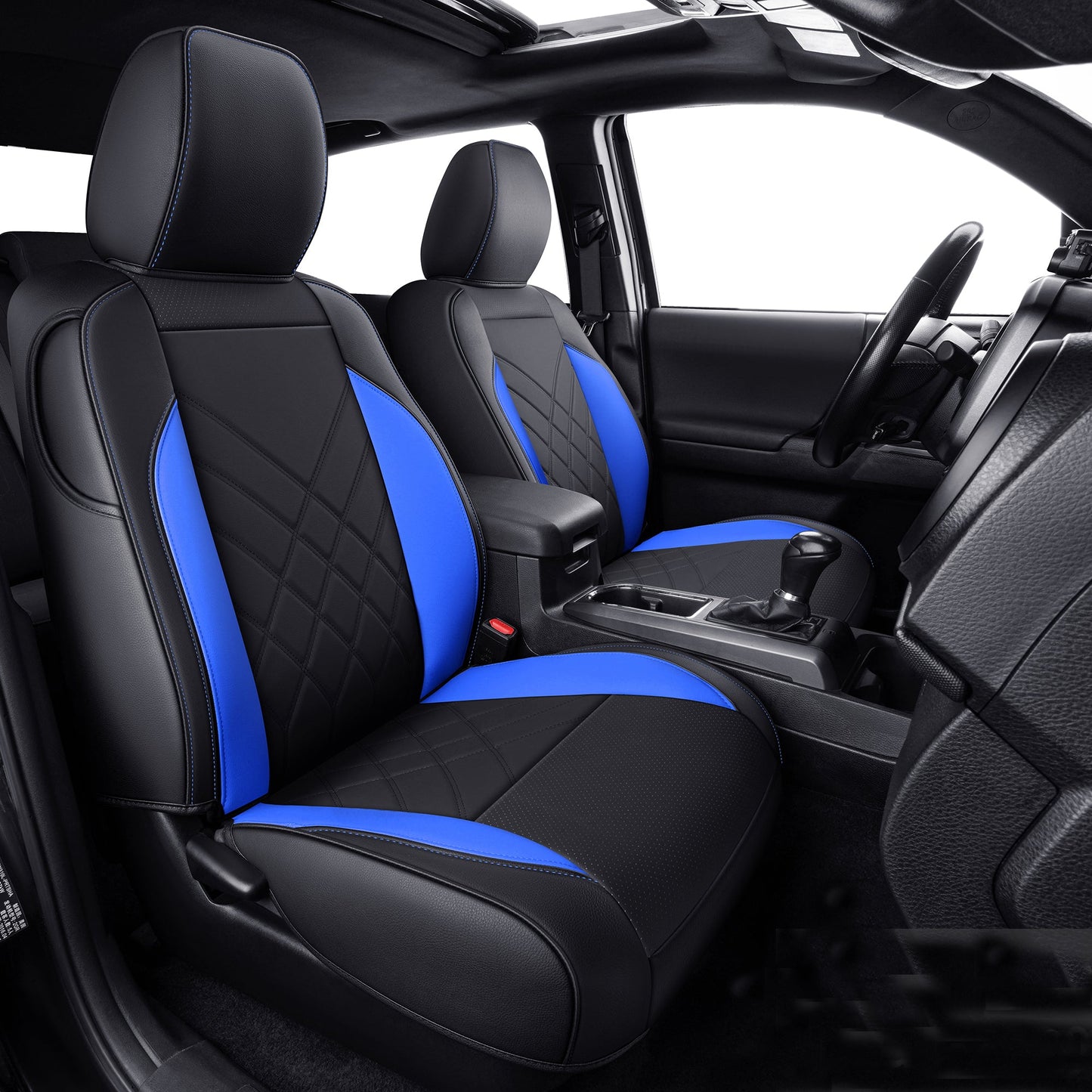 Tacoma Full Seat Covers, suitable for Tacoma 2016-2023 Seat covers for five persons double cab, artificial leather, four seasons available, breathable and comfortable