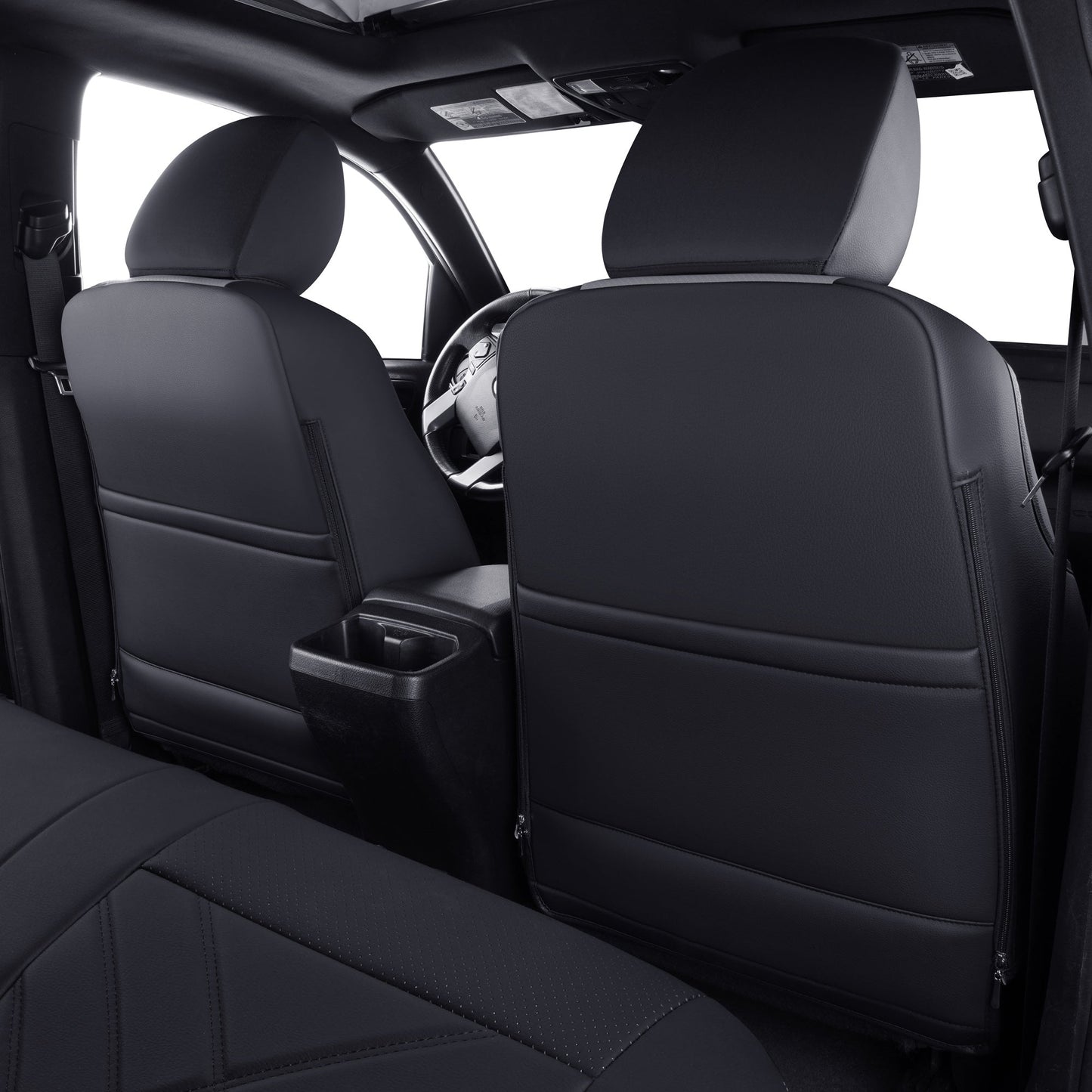 Tacoma Full Seat Covers, suitable for Tacoma 2016-2023 Seat covers for five persons double cab, artificial leather, four seasons available, breathable and comfortable