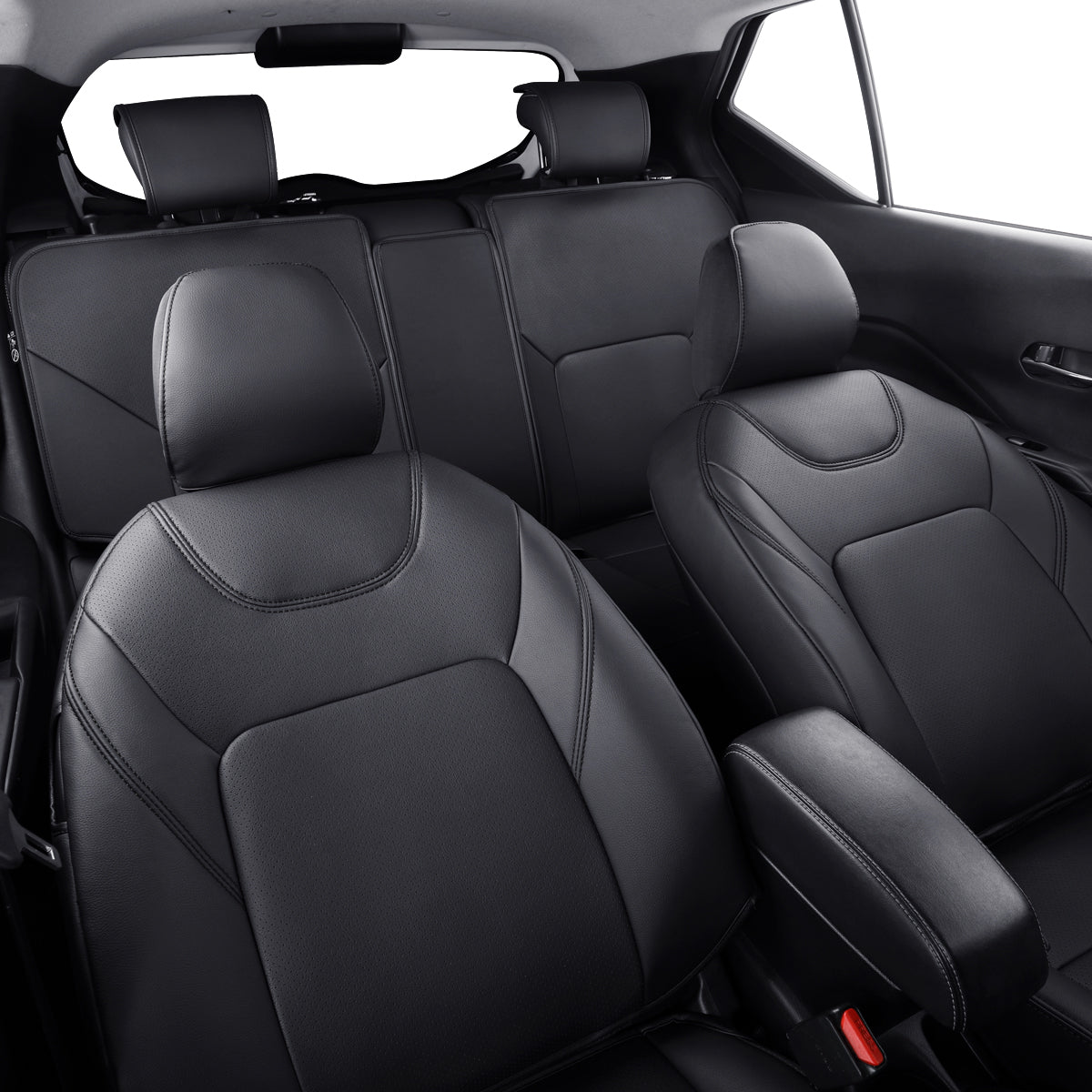 Nissan Kicks Seat Covers Custom,Fit 2018-2024 Kicks Seat Covers SV,SR,S,Front Set,Full Set, Waterproof artificial leather seat cover