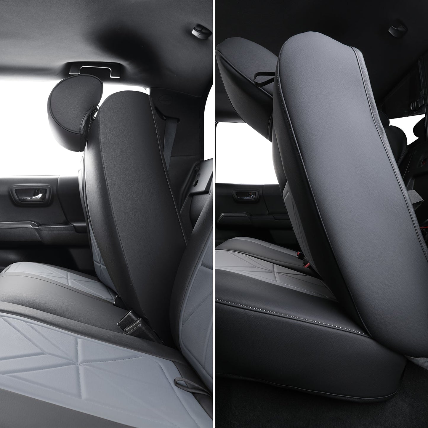 2005-2023 Tacoma Seat Covers Custom Double Cab,Waterproof leather seat cover, all seasons including trims like SR, SR5, Limited, TRD Off Road, TRD Pro, TRD Sport, etc. comfortable and breathable