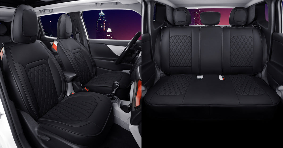 Jeep Cherokee Seat Covers fit for 2014-2023 Jeep Cherokee with Faux Leather All seasons are good Resist claw marks seat covers