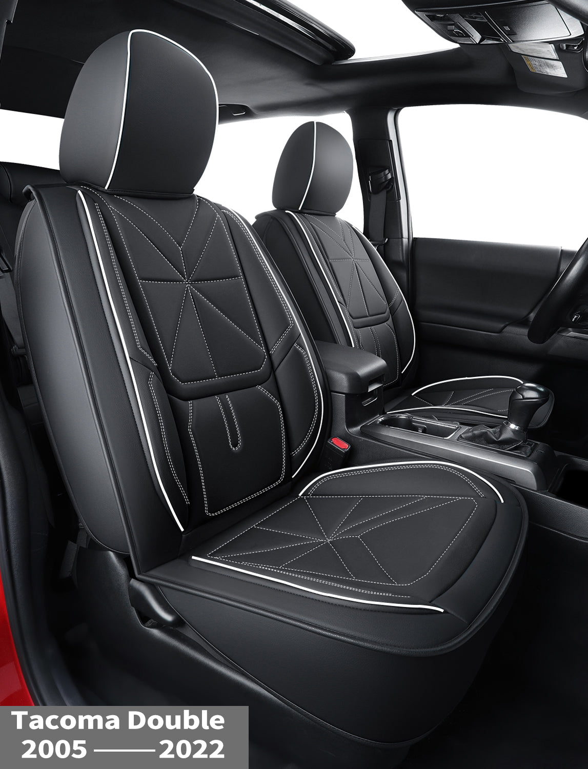 2005-2023 Tacoma Seat Covers Custom Double Cab,Waterproof leather seat cover, all seasons including trims like SR, SR5, Limited, TRD Off Road, TRD Pro, TRD Sport, etc. comfortable and breathable