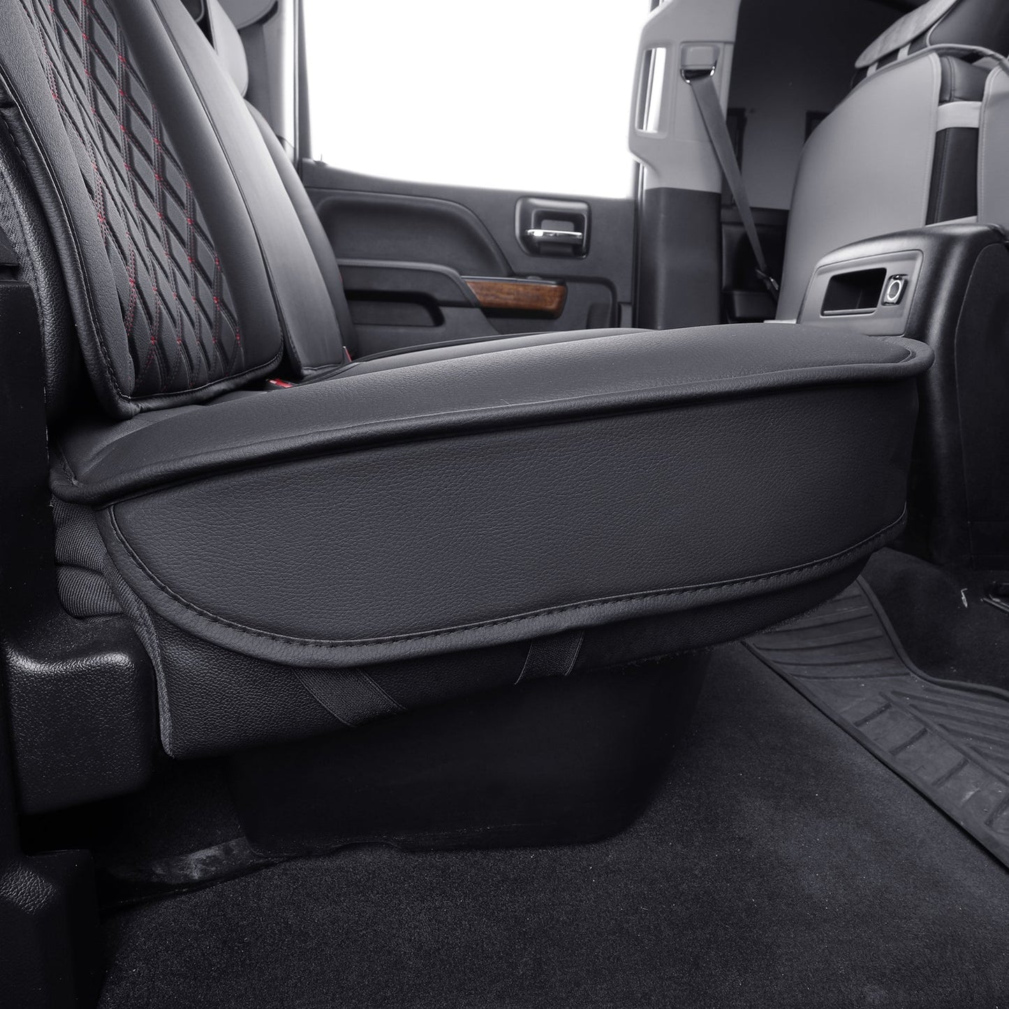Chevy Silverado GMC Sierra Truck Seat Covers Trail Boss Z71 Pickup 2007-2024 1500 2500HD 3500HD Crew Double Extended Cab Waterproof Leather