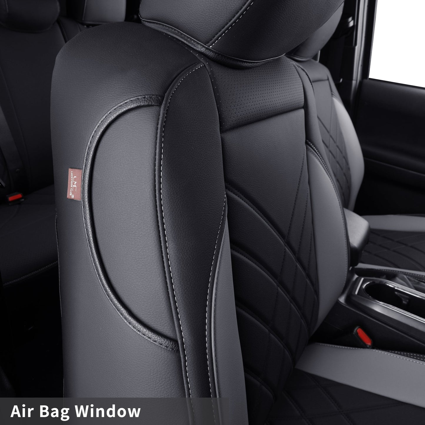 Tacoma Full Seat Covers, suitable for Tacoma 2016-2023 Seat covers for five persons double cab, artificial leather, four seasons available, breathable and comfortable
