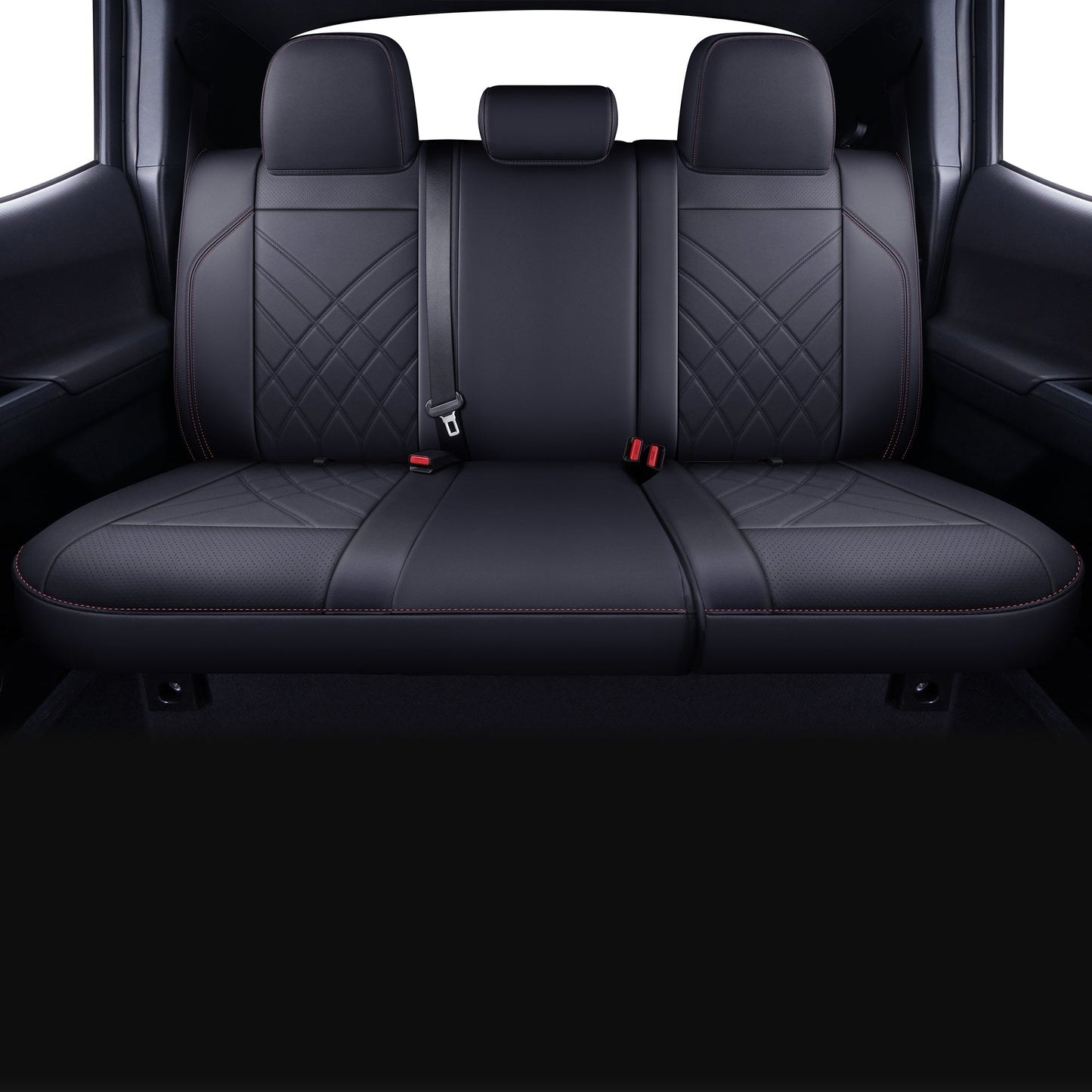 Tacoma Full Seat Covers, suitable for Tacoma 2016-2023 Seat covers for five persons double cab, artificial leather, four seasons available, breathable and comfortable