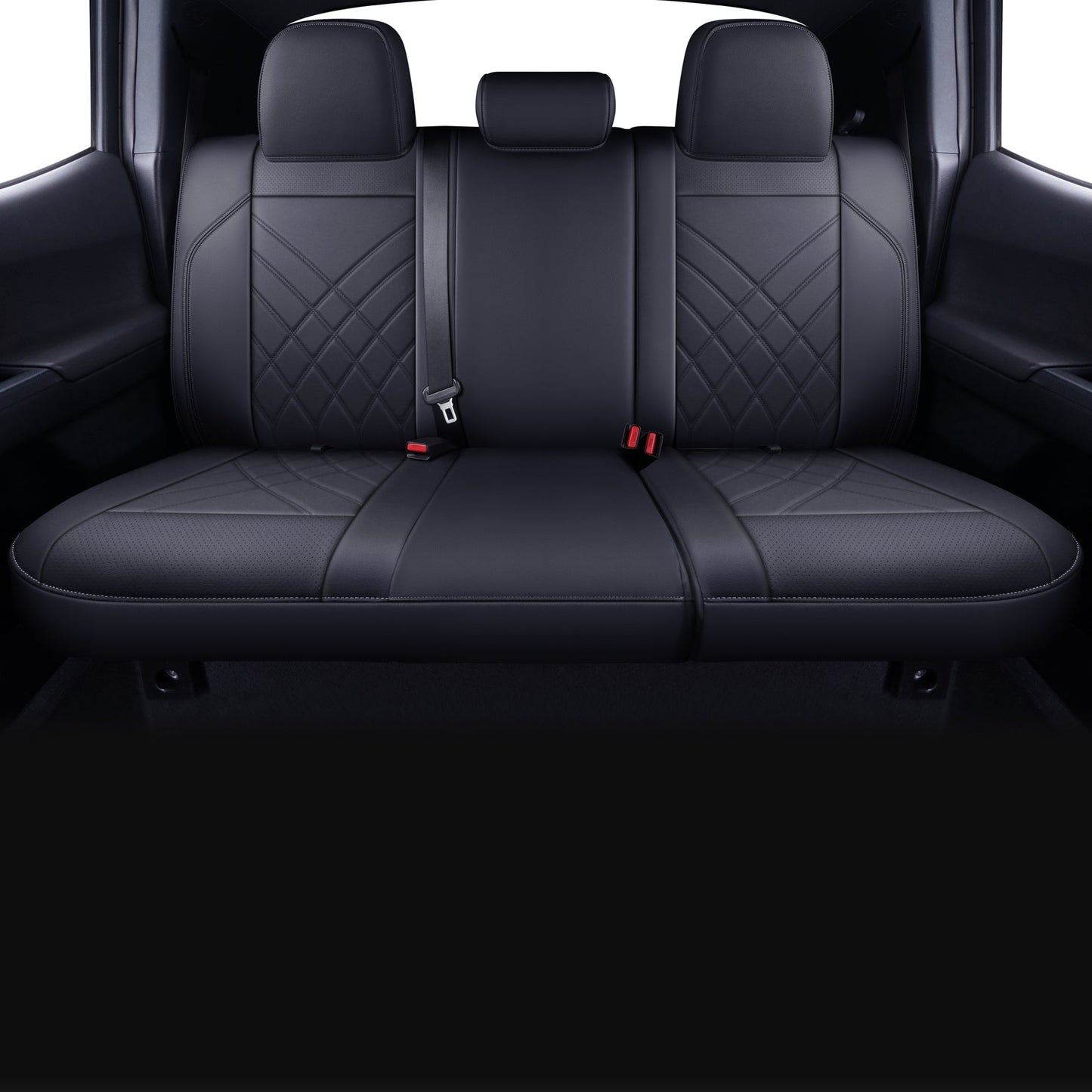 Tacoma Full Seat Covers, suitable for Tacoma 2016-2023 Seat covers for five persons double cab, artificial leather, four seasons available, breathable and comfortable