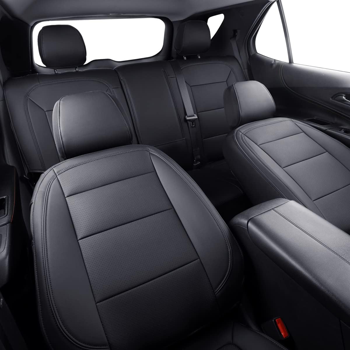 Custom Compatible with the Chevy Equinox Seat Covers 2018-2023 with Faux Leather