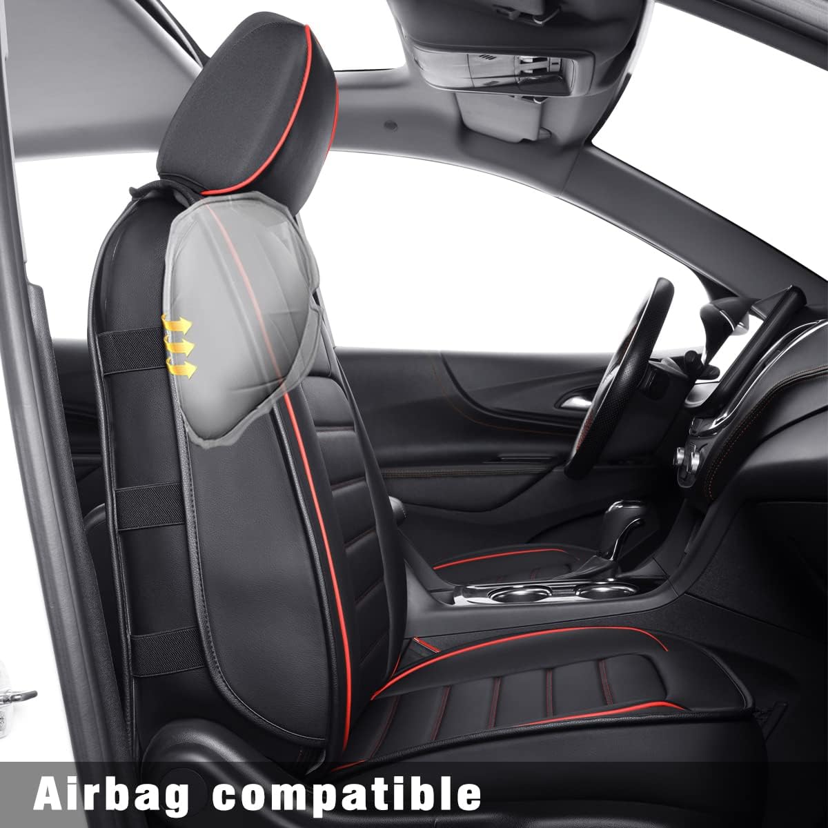 Custom Compatible with the Chevy Equinox Seat Covers 2018-2023 with Faux Leather