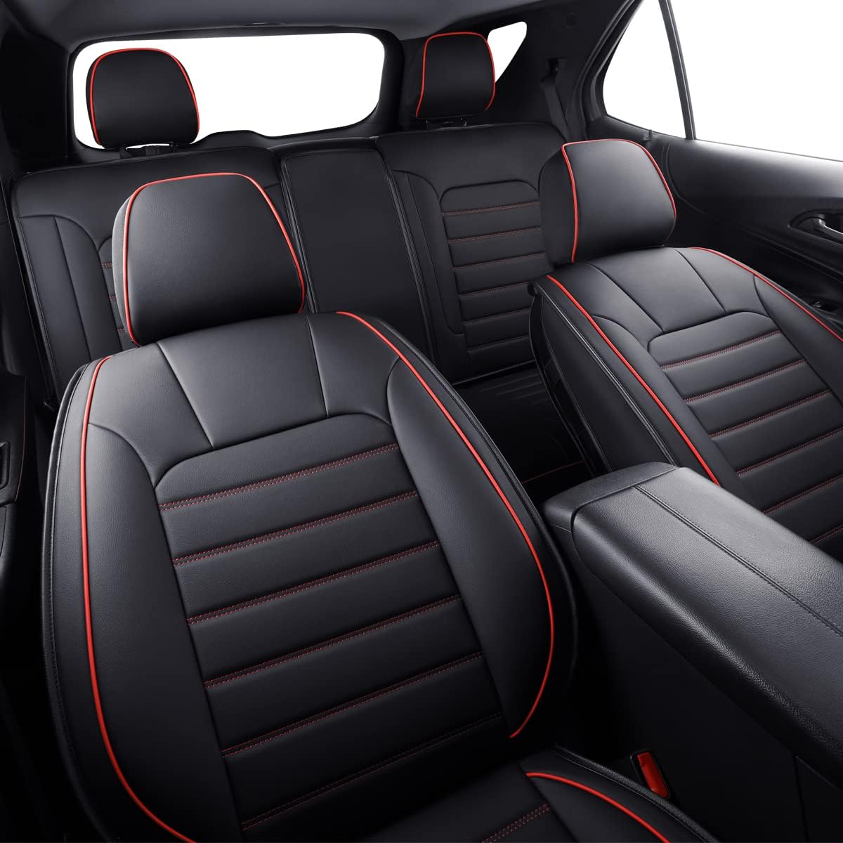 Custom Compatible with the Chevy Equinox Seat Covers 2018-2023 with Faux Leather