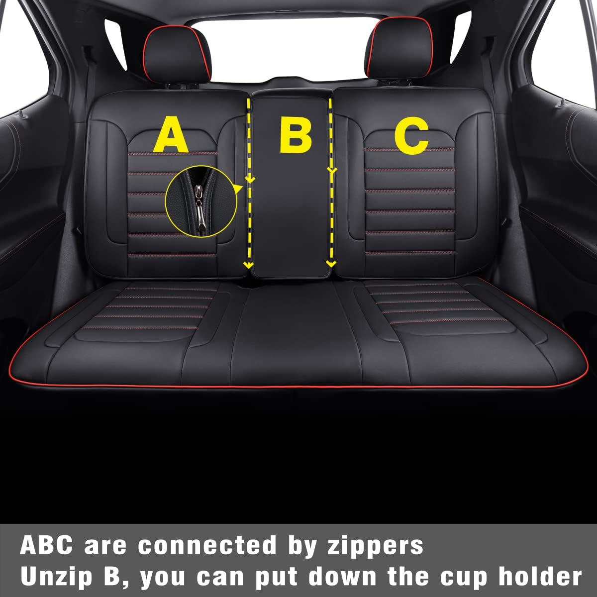 Custom Compatible with the Chevy Equinox Seat Covers 2018-2023 with Faux Leather