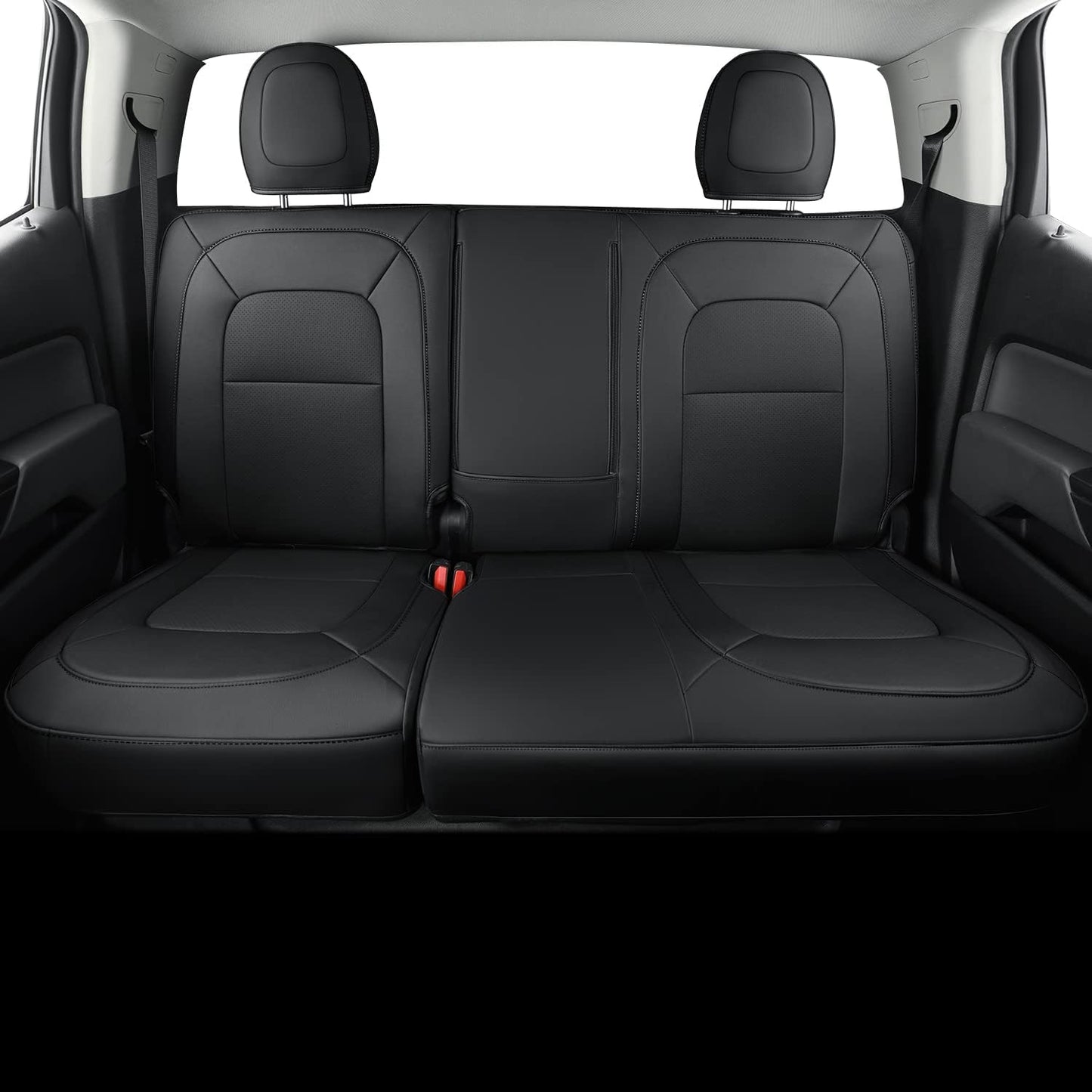 Chevy Colorado Seat Covers Full Set,fit for 2015-2022 Colorado Crew Cab Z71 LT ZR2 Work Truck with Water Proof Faux Leather