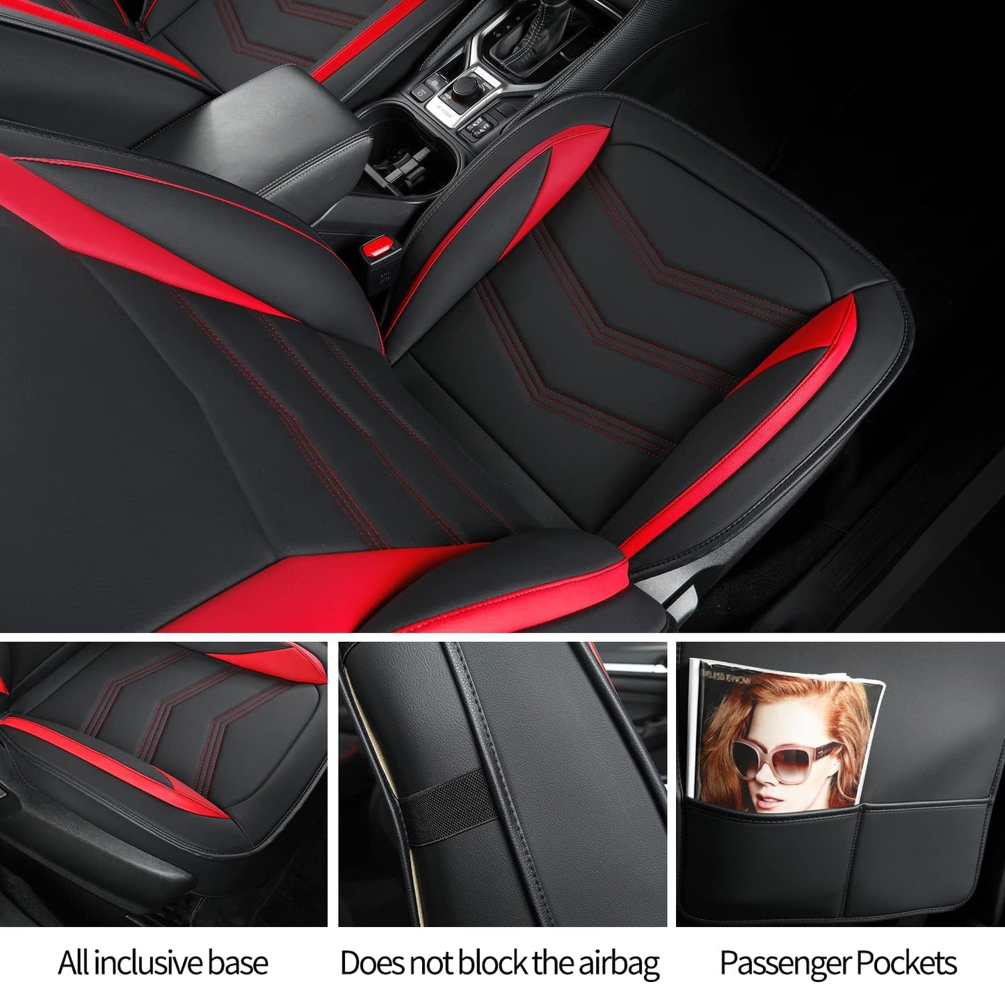 Subaru Seat Forester/Outback Covers Full Set, fit for 2014-2024 Subaru Forester Outback Sport Limited Touring Platinum with Water Proof Faux Leather Versatile, comfortable leather for all seasons