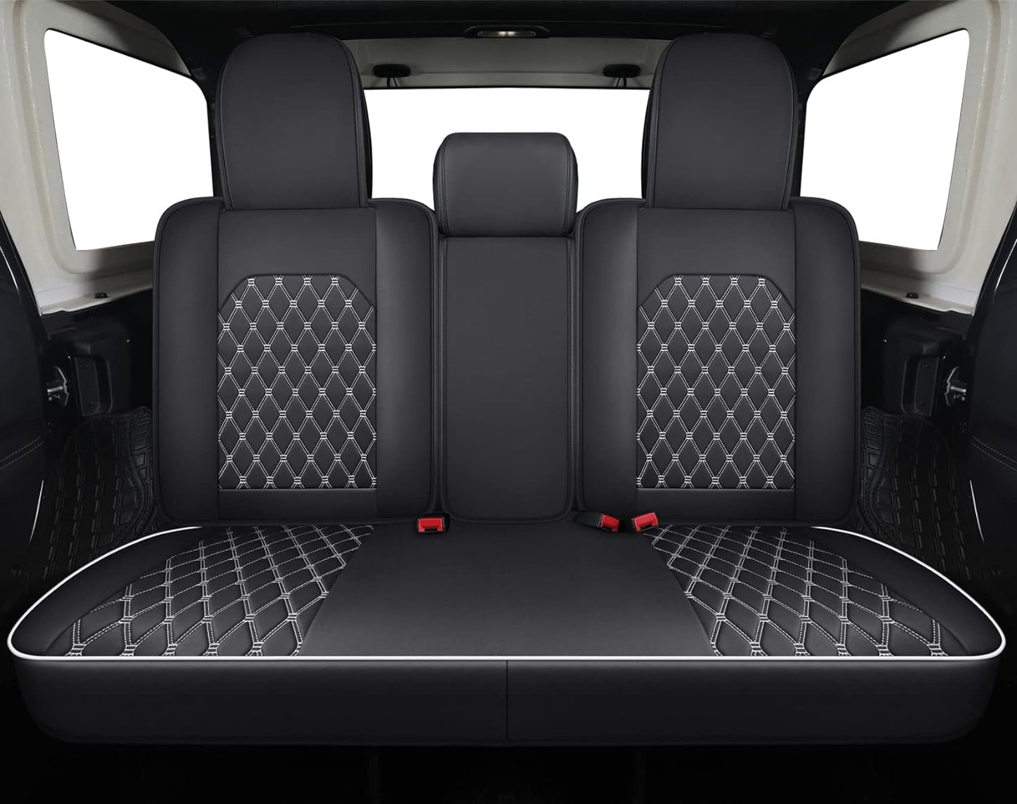 Jeep Wrangler JK JL Front Seat Covers Custom Fit 2/4 Door 2007-2024 Unlimited Rubicon 392 Sahara Willys Sport High Altitude Truck Pickup Waterproof Leather