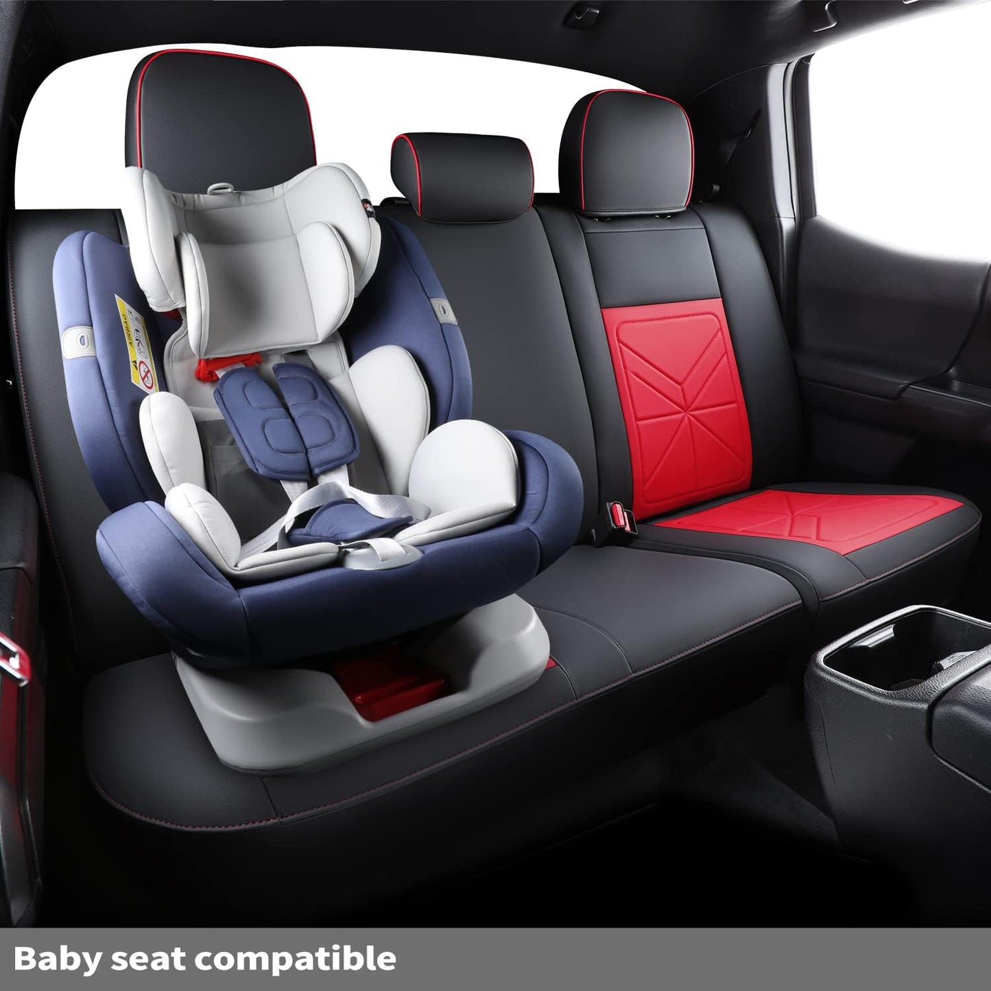 2005-2023 Tacoma Seat Covers Custom Double Cab,Waterproof leather seat cover, all seasons including trims like SR, SR5, Limited, TRD Off Road, TRD Pro, TRD Sport, etc. comfortable and breathable