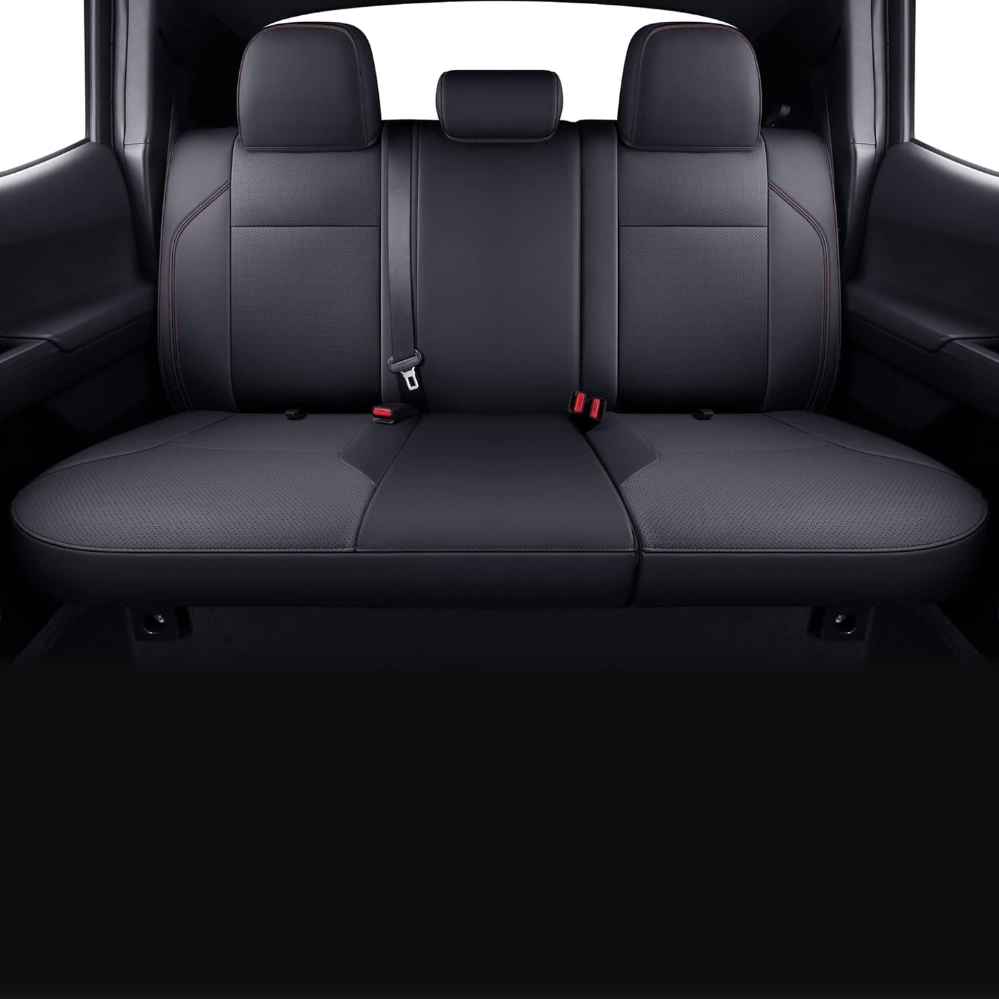 Tacoma Seat Covers Custom Fit 2016-2023 Tacoma Crew Cab with Faux Leather