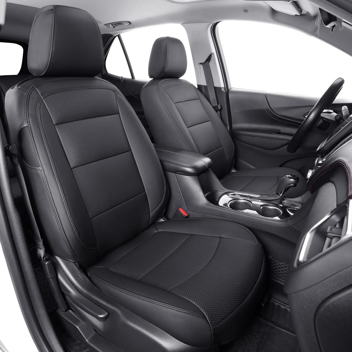 Custom Compatible with the Chevy Equinox Seat Covers 2018-2023 with Faux Leather