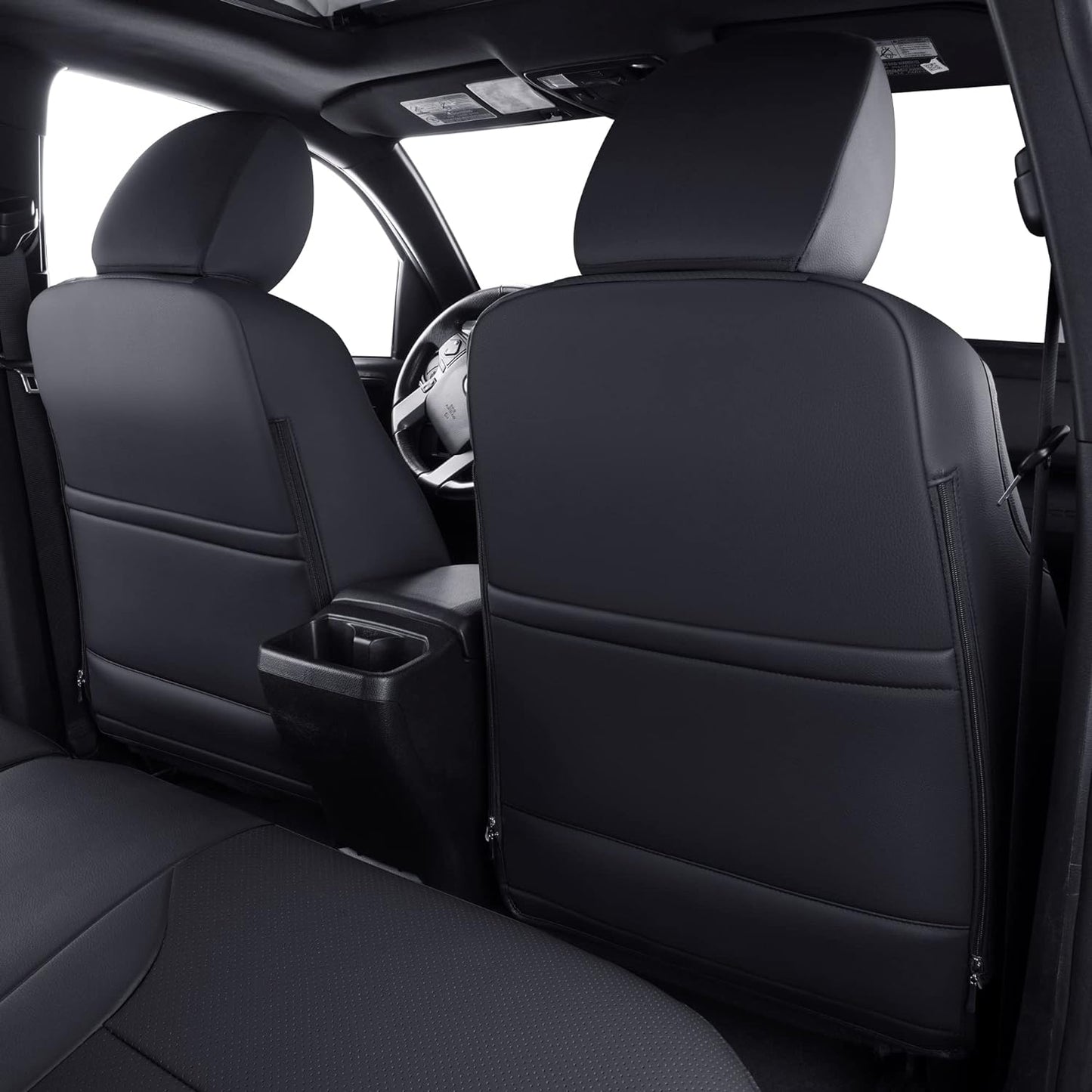 Tacoma Seat Covers Custom Fit 2016-2023 Tacoma Crew Cab with Faux Leather