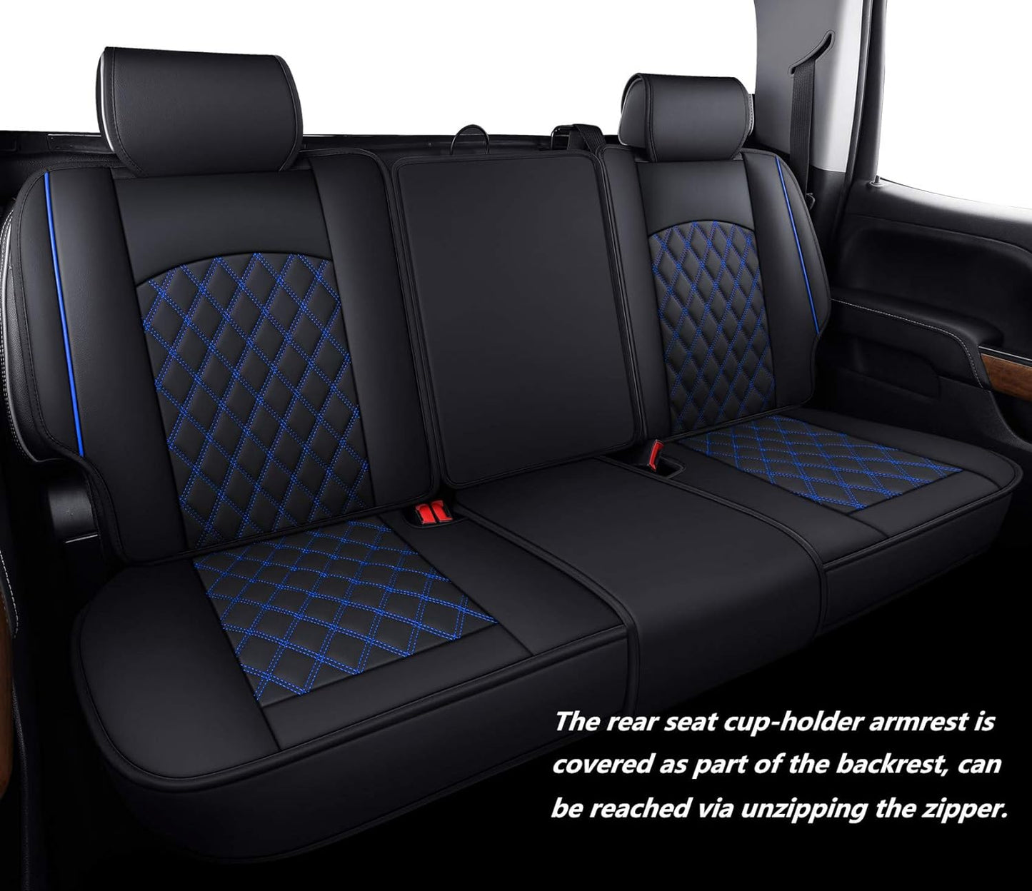 2007-2024 GMC Sierra Chevy Chevrolet Silverado 1500 2500HD 3500HD Trail Boss Z71 Crew Double Extended Cab Waterproof Leather Truck Pickup Cuchion
