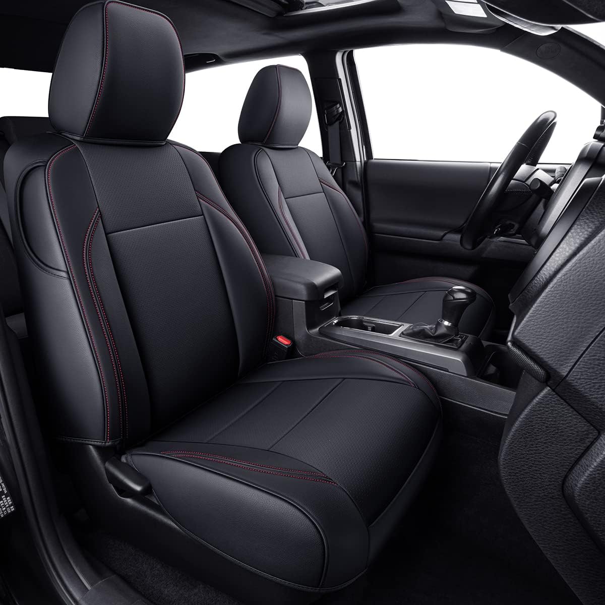 Tacoma Seat Covers Custom Fit 2016-2023 Tacoma Crew Cab with Faux Leather