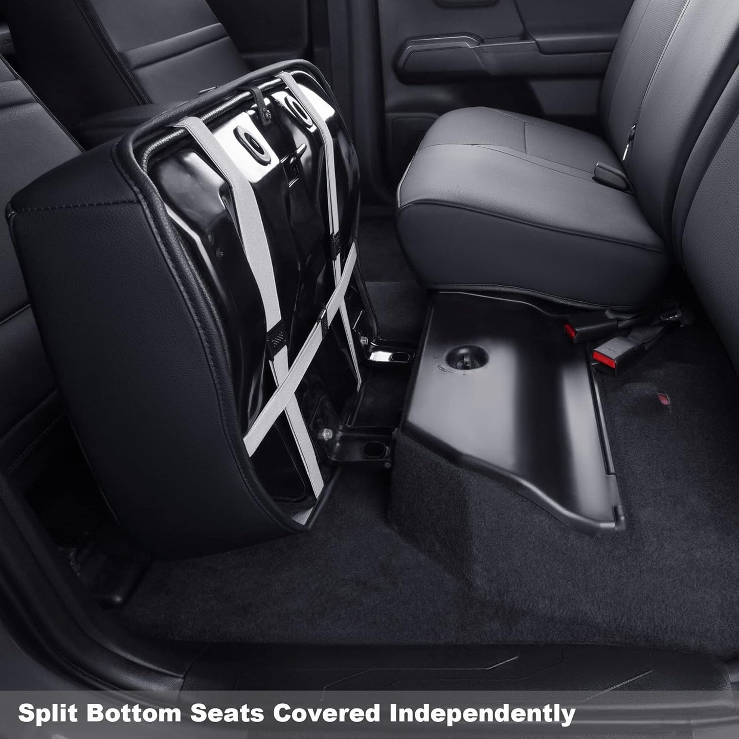 Tacoma Seat Covers Custom Fit 2016-2023 Tacoma Crew Cab with Faux Leather