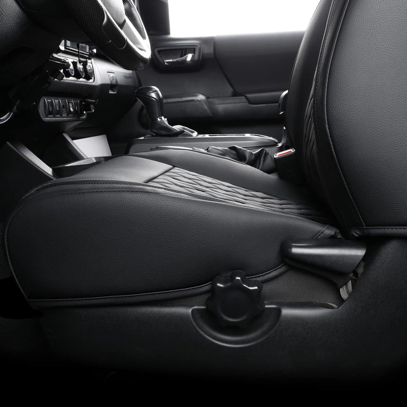 Tacoma Seat Covers Fit for 2016-2023 Tacoma Crew Cab/Double Cab with Water Proof Faux Leather