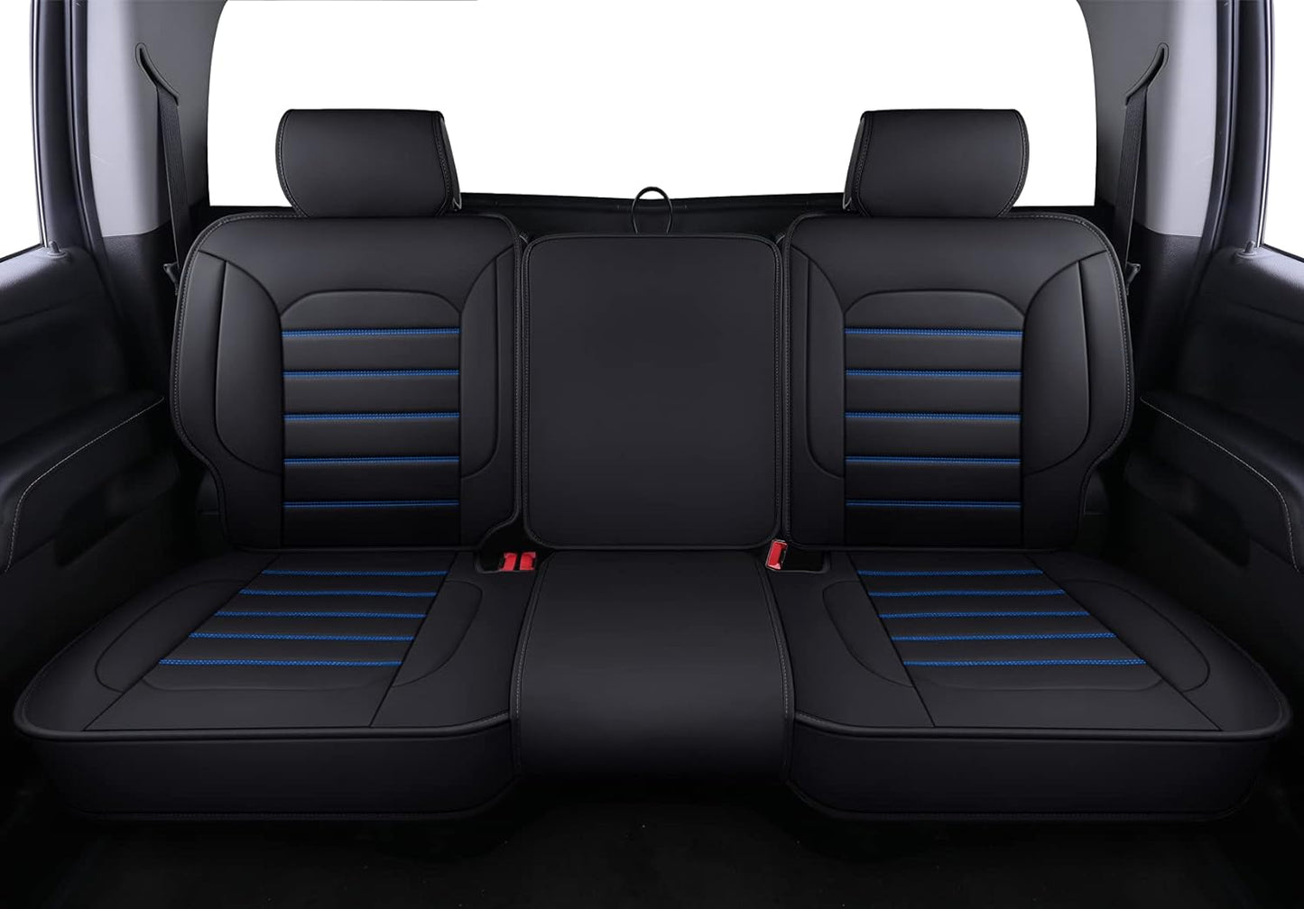 Silverado Seat Covers Fit for 2007-2024 Chevy Silverado Sierra 1500/2500 HD / 3500 HD Crew,Double,Extended Cab with Water Proof Faux Leather