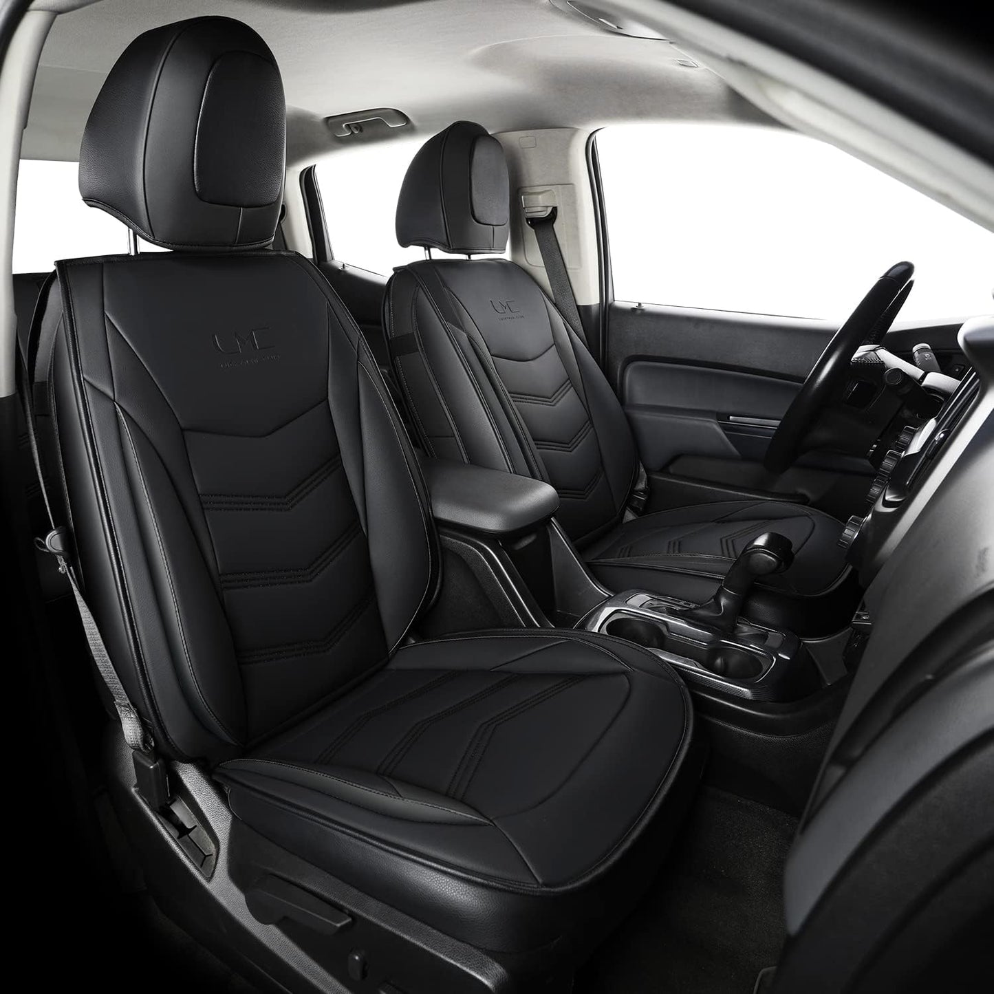 Colorado Seat Covers suitable for Chevrolet 2015-2022 Colorado Canyon cab Z71 LT ZR2 work truck and 2015-2024 GMC Canyon fully enclosed seat cover with waterproof faux leather