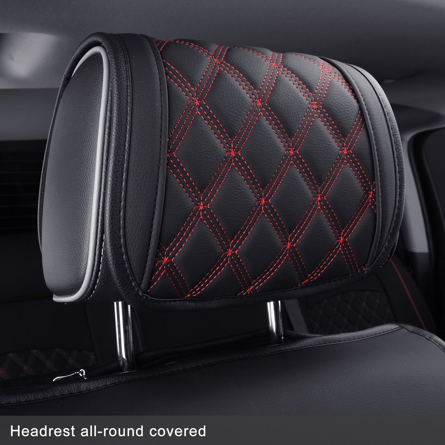 Chevy Silverado GMC Sierra Truck Seat Covers Trail Boss Z71 Pickup 2007-2024 1500 2500HD 3500HD Crew Double Extended Cab Waterproof Leather