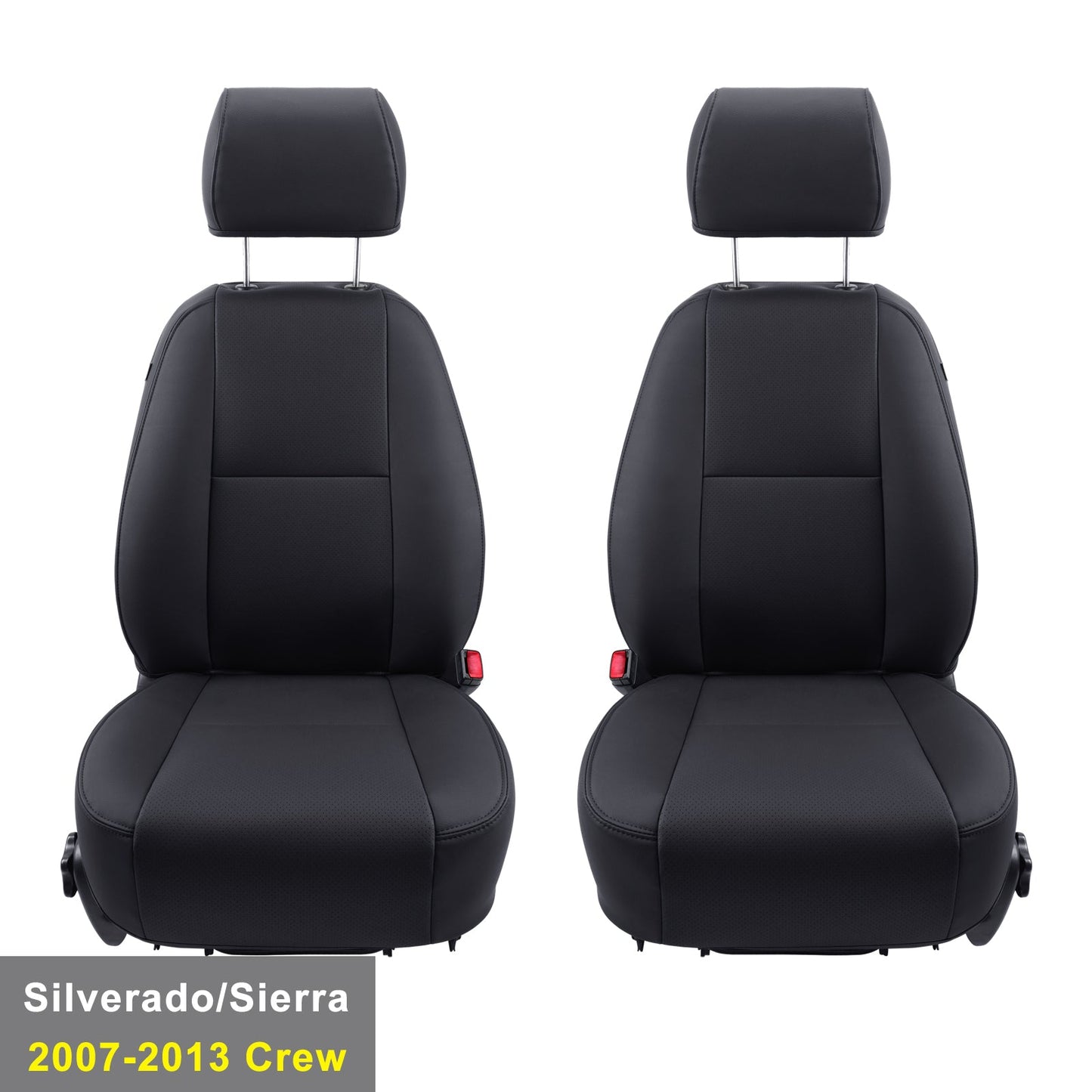 Custom Silverado Seat Covers 2007-2024 Chevrolet Silverado Sierra 1500/2500HD/3500HD crew, all-covered seat covers，dual, extended cab, waterproof leather, , all seasons