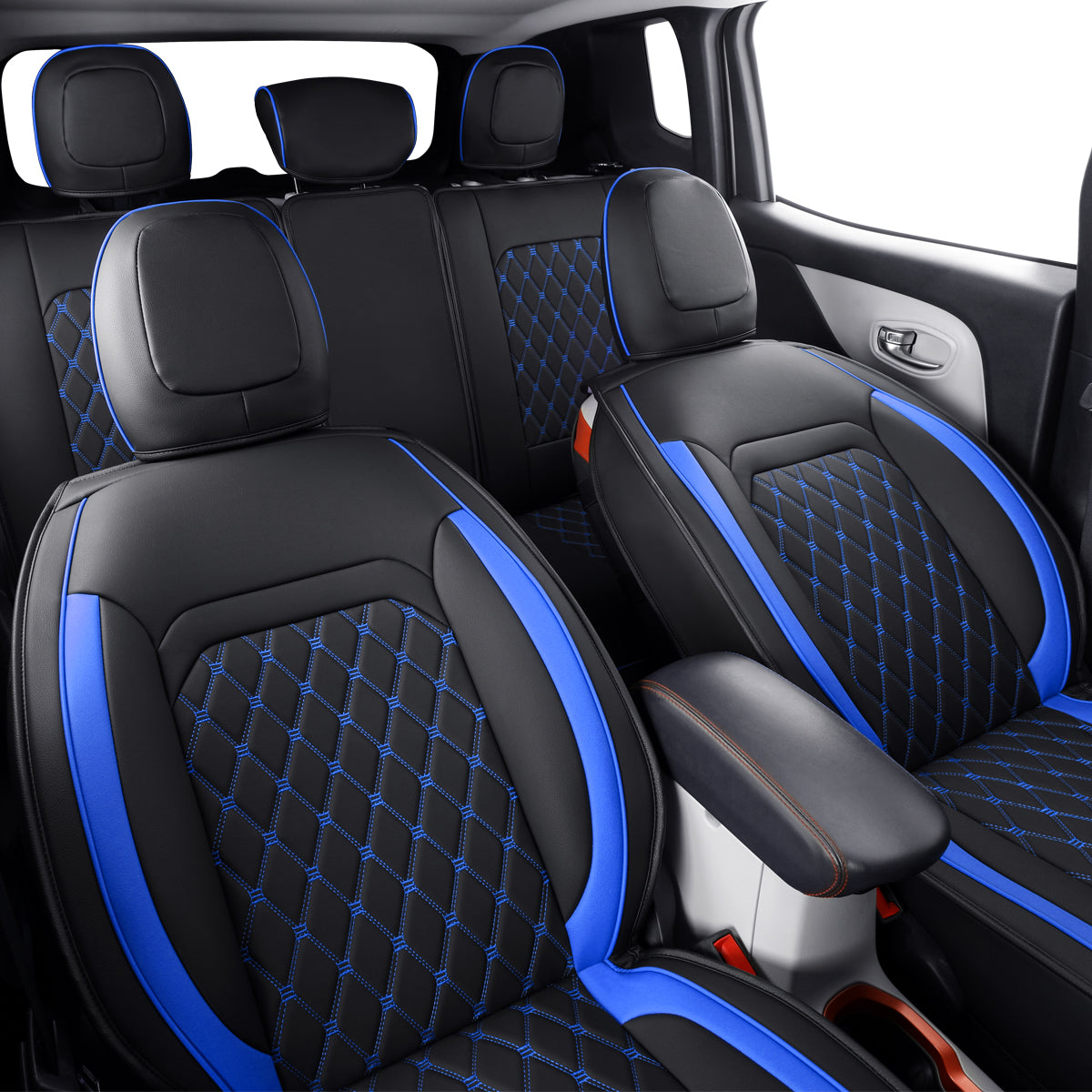 Jeep Cherokee Seat Covers fit for 2014-2023 Jeep Cherokee with Faux Leather All seasons are good Resist claw marks seat covers