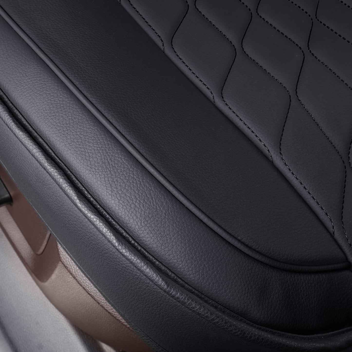 Ram 1500 Seat Covers Front and Back, Also Fit for Minority of The 2006-2020 Ram 2500 3500 Crew Cab& Quad Cab Pickup, with Faux Leather