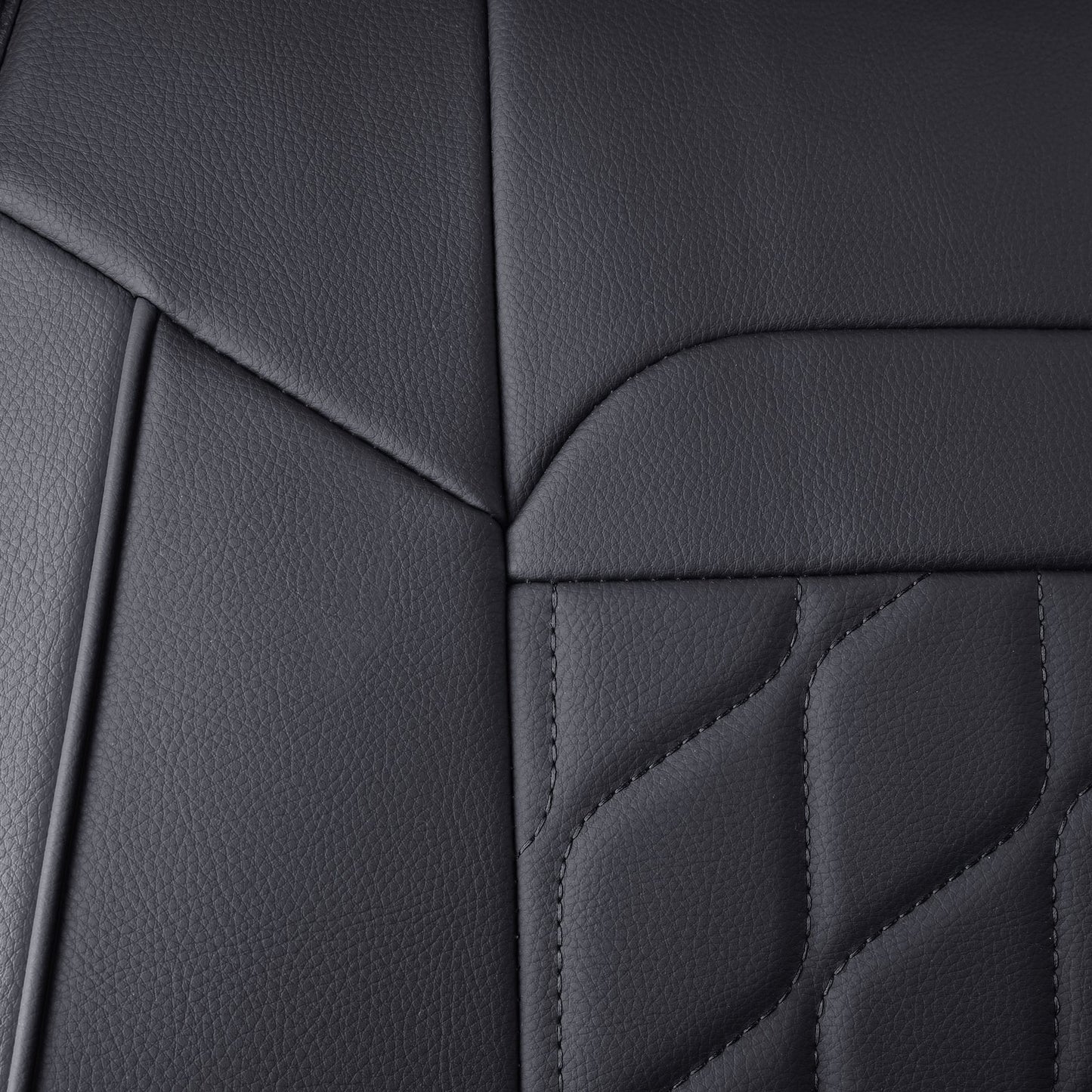 Ram 1500 Seat Covers Front and Back, Also Fit for Minority of The 2006-2020 Ram 2500 3500 Crew Cab& Quad Cab Pickup, with Faux Leather