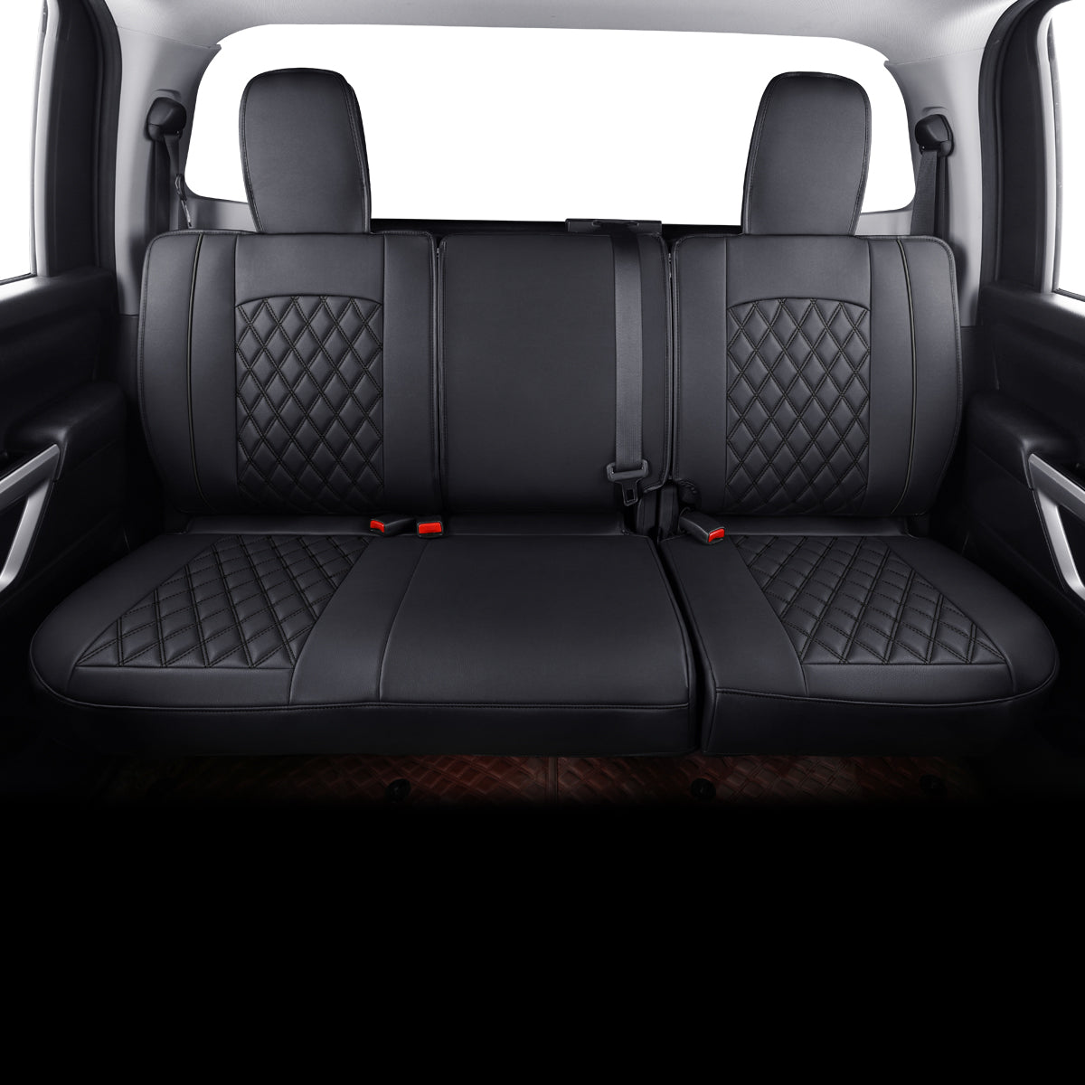 2018-2024 Titan Seat Covers leather Fit Nissan .SV. PRO-4X. Platinum Reserve .S. SL. Crew Caba and Extended Cab&Regular Cab truck Waterproof seat cover