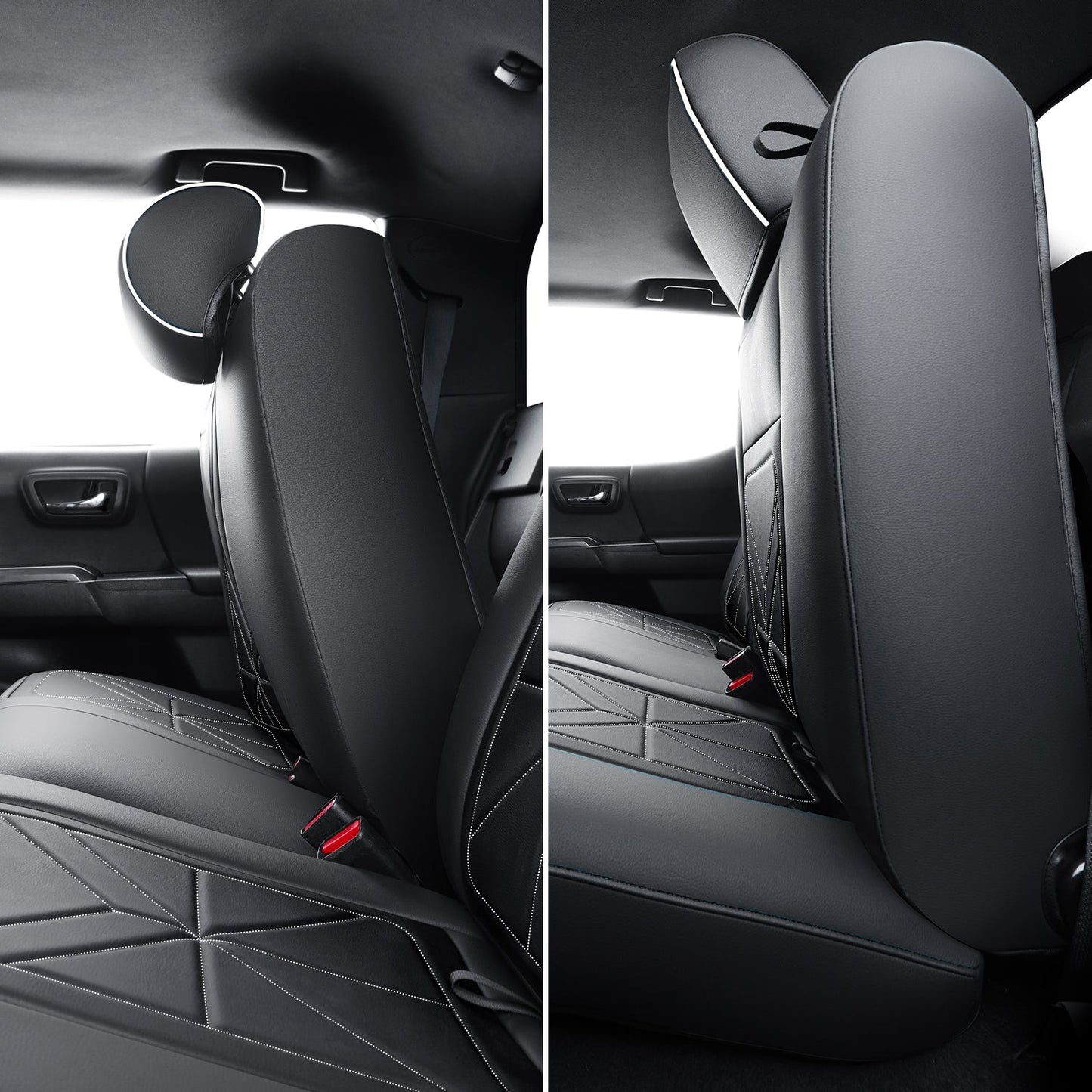 2005-2023 Tacoma Seat Covers Custom Double Cab,Waterproof leather seat cover, all seasons including trims like SR, SR5, Limited, TRD Off Road, TRD Pro, TRD Sport, etc. comfortable and breathable
