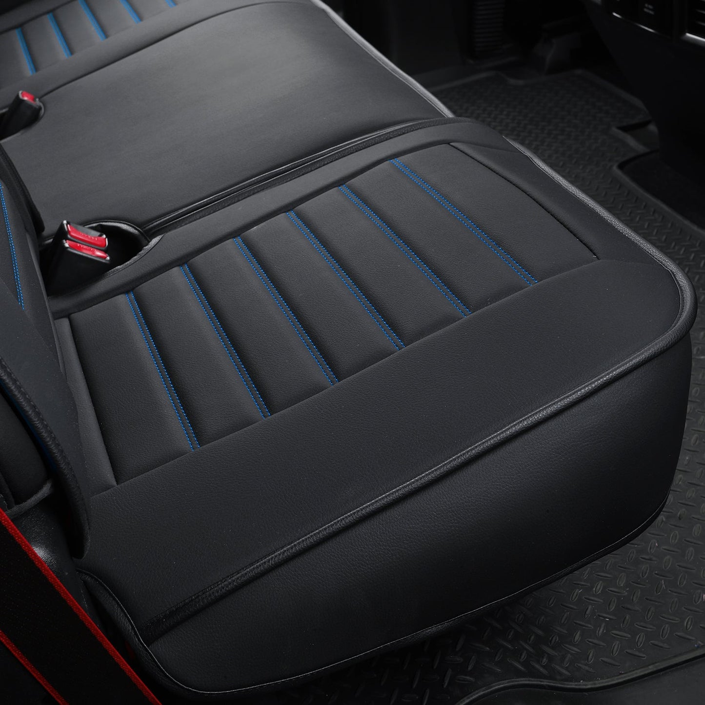 F150 Seat Covers Full Set with Waterproof Leather, Automotive Vehicle Cushion Cover for Cars SUV Pick-up Truck Fit for 2009 to 2024 Ford F150 Carhartt and 2017 to 2023 F250 F350 F450