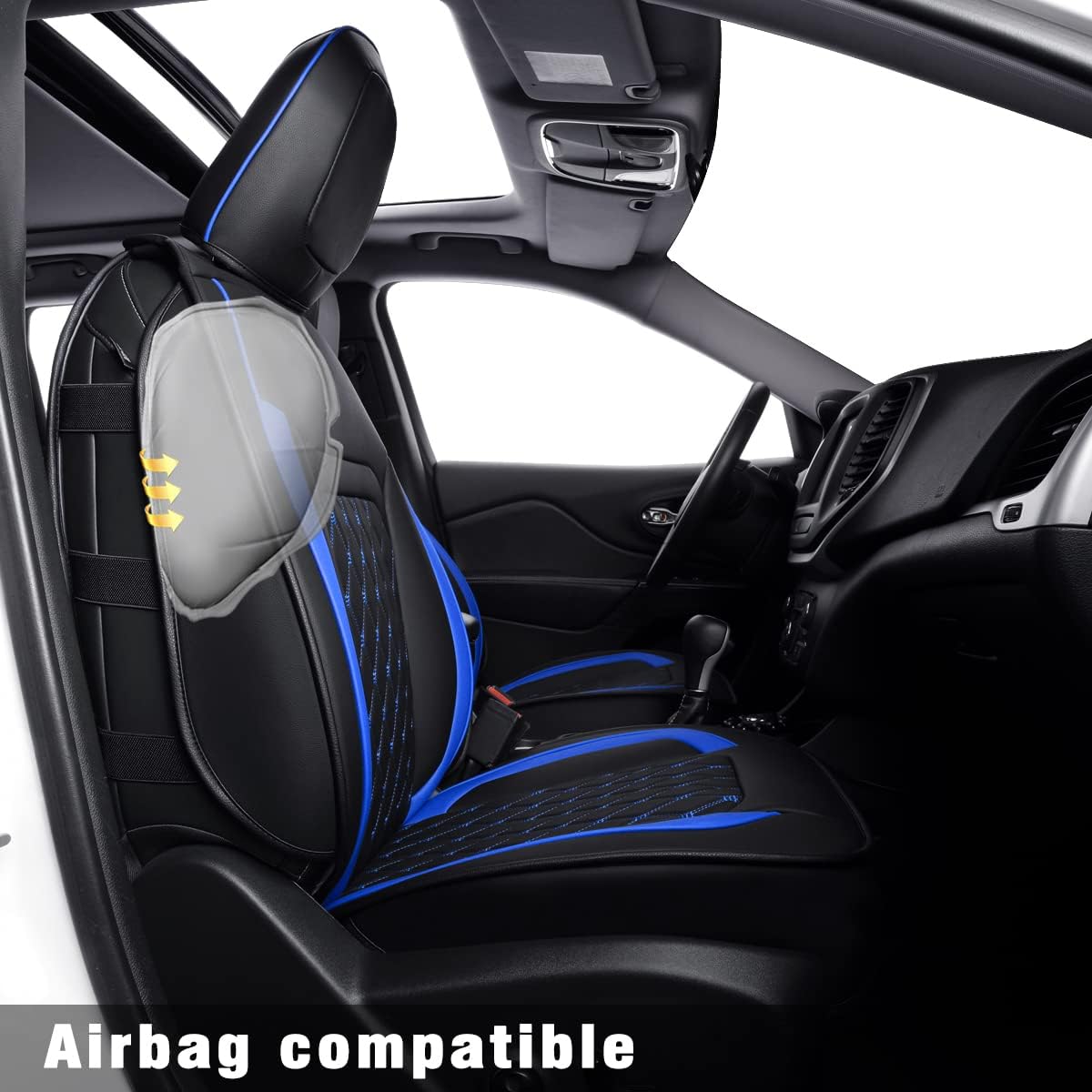 Jeep Cherokee Seat Covers fit for 2014-2023 Jeep Cherokee with Faux Leather All seasons are good Resist claw marks seat covers