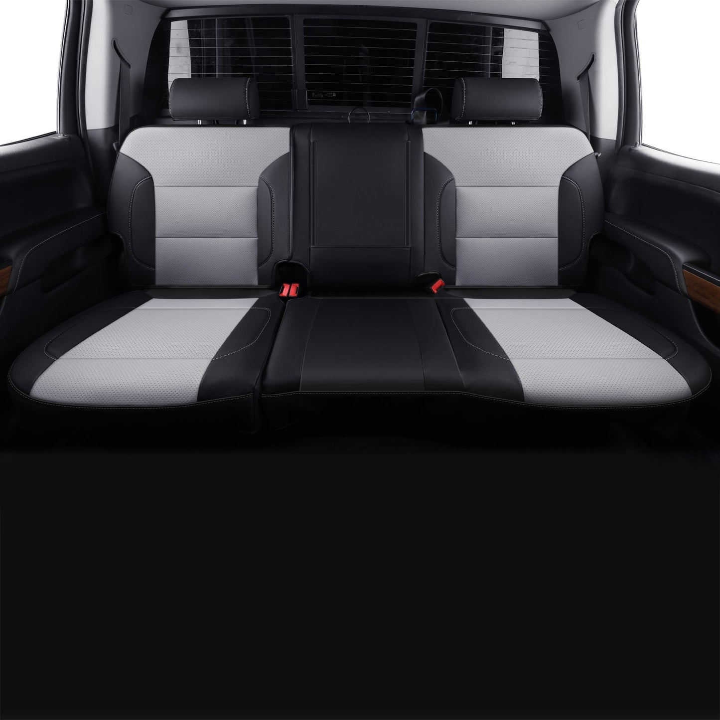Custom Silverado Seat Covers 2007-2024 Chevrolet Silverado Sierra 1500/2500HD/3500HD crew, all-covered seat covers，dual, extended cab, waterproof leather, , all seasons