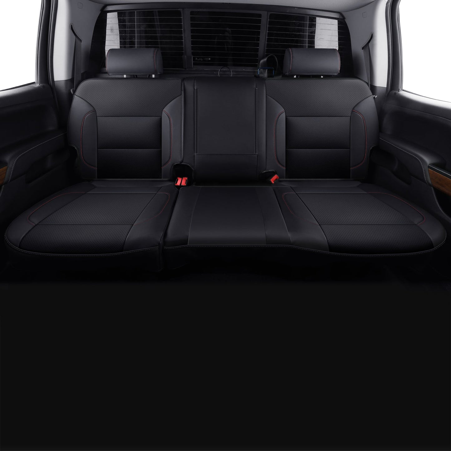 Custom Silverado Seat Covers 2007-2024 Chevrolet Silverado Sierra 1500/2500HD/3500HD crew, all-covered seat covers，dual, extended cab, waterproof leather, , all seasons