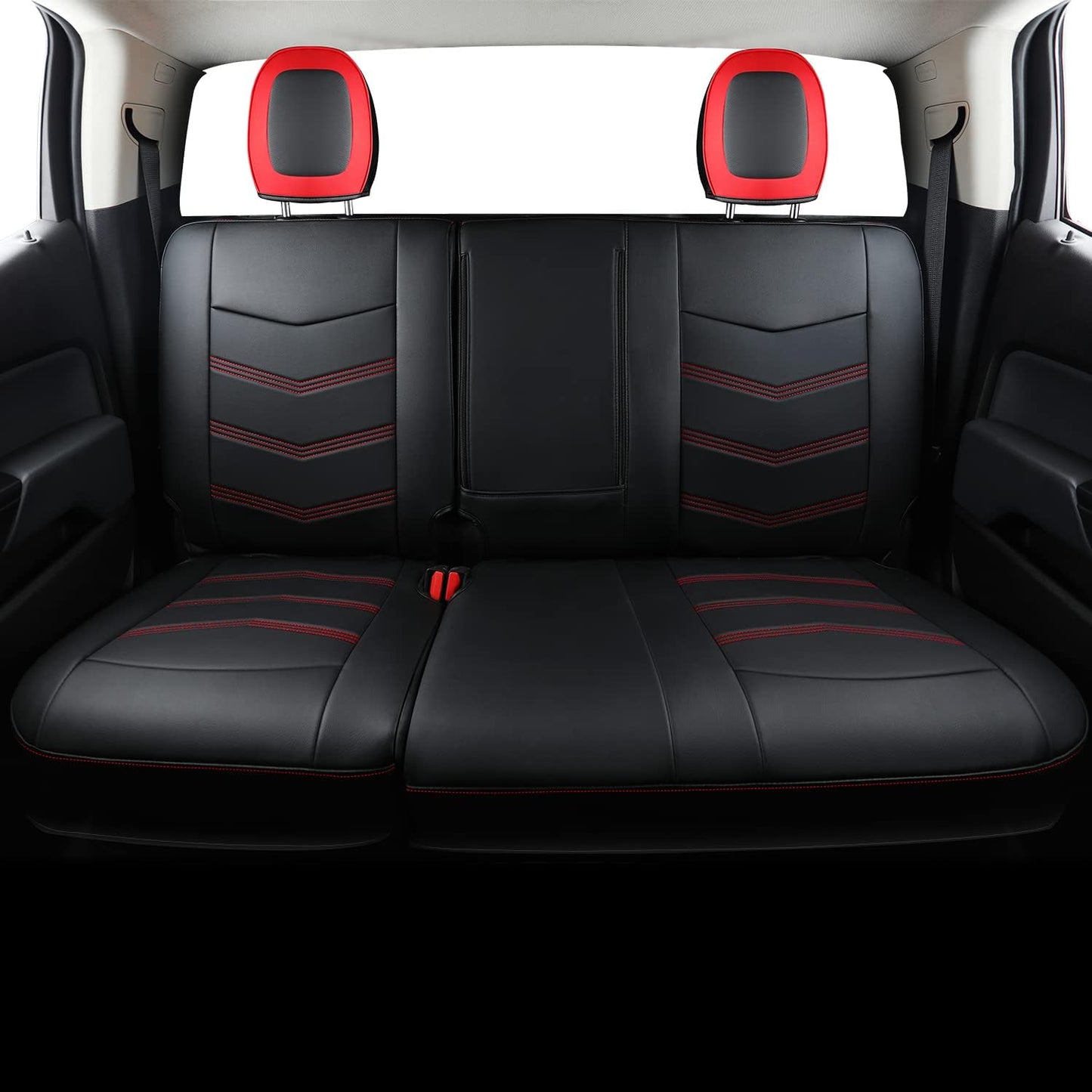 Colorado Seat Covers suitable for Chevrolet 2015-2022 Colorado Canyon cab Z71 LT ZR2 work truck and 2015-2024 GMC Canyon fully enclosed seat cover with waterproof faux leather