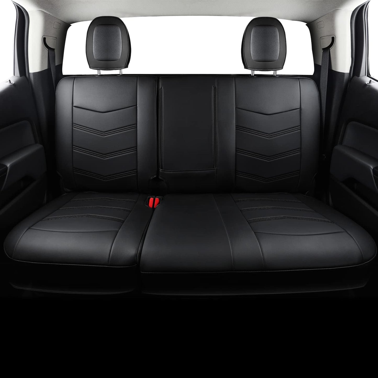 Colorado Seat Covers suitable for Chevrolet 2015-2022 Colorado Canyon cab Z71 LT ZR2 work truck and 2015-2024 GMC Canyon fully enclosed seat cover with waterproof faux leather