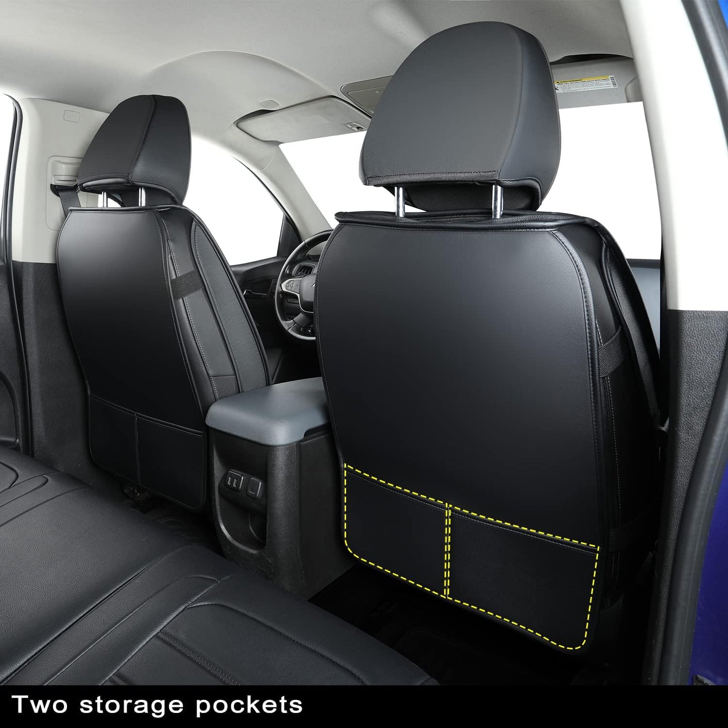 Colorado Seat Covers suitable for Chevrolet 2015-2022 Colorado cab Z71 LT ZR2 work truck and 2015-2024 GMC Canyon fully enclosed seat cover with waterproof faux leather