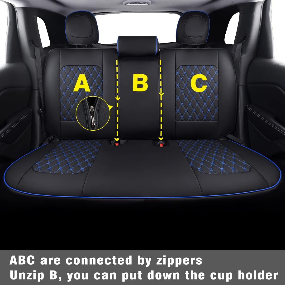 Jeep Cherokee Seat Covers fit for 2014-2023 Jeep Cherokee with Faux Leather All seasons are good Resist claw marks seat covers