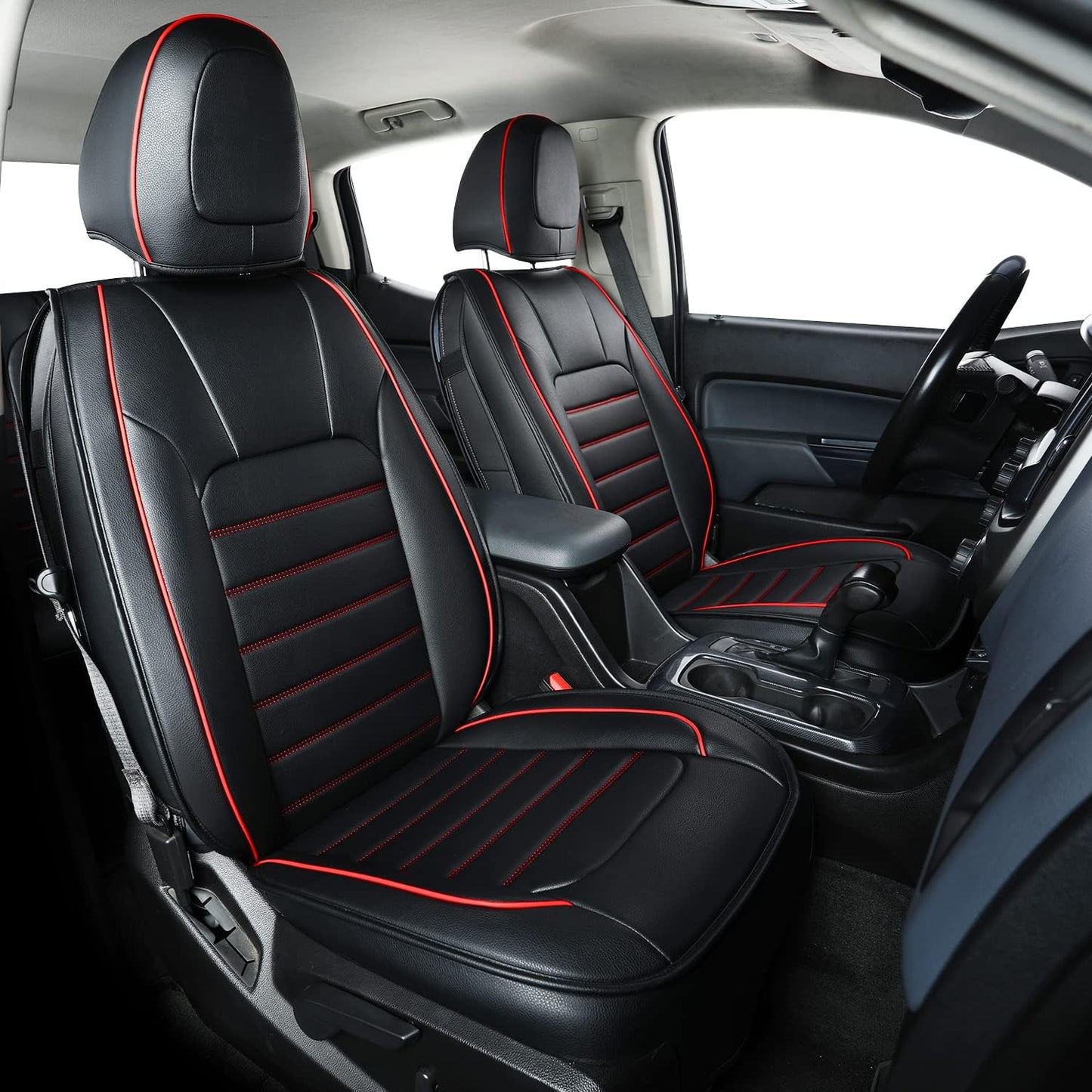 Colorado Seat Covers suitable for Chevrolet 2015-2022 Colorado cab Z71 LT ZR2 work truck and 2015-2024 GMC Canyon fully enclosed seat cover with waterproof faux leather