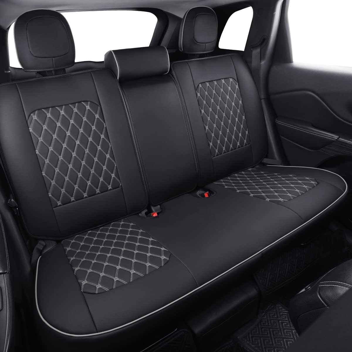 Jeep Cherokee Seat Covers fit for 2014-2023 Jeep Cherokee with Faux Leather All seasons are good Resist claw marks seat covers