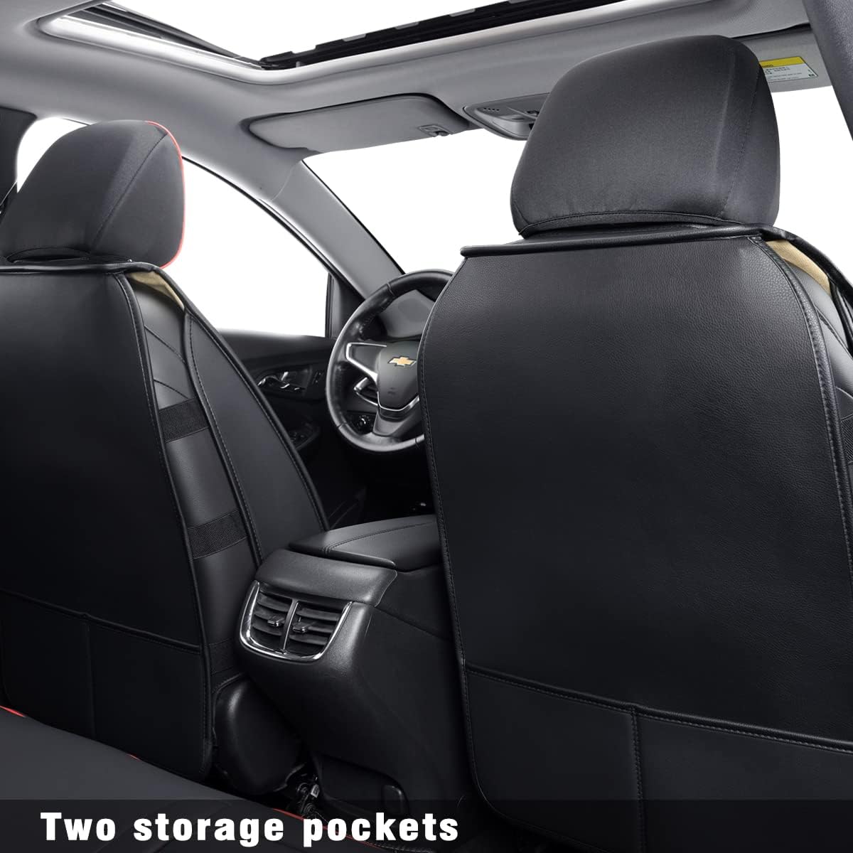 Chevy Malibu Seat Covers fit for 2013-2023 Malibu with Faux Leather