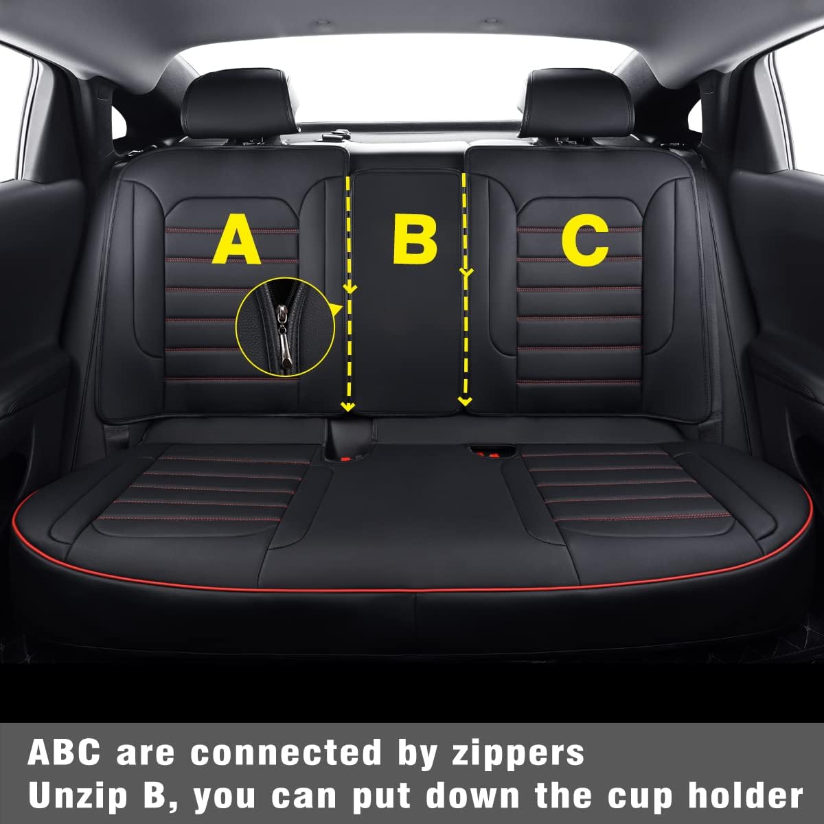 Chevy Malibu Seat Covers fit for 2013-2023 Malibu with Faux Leather