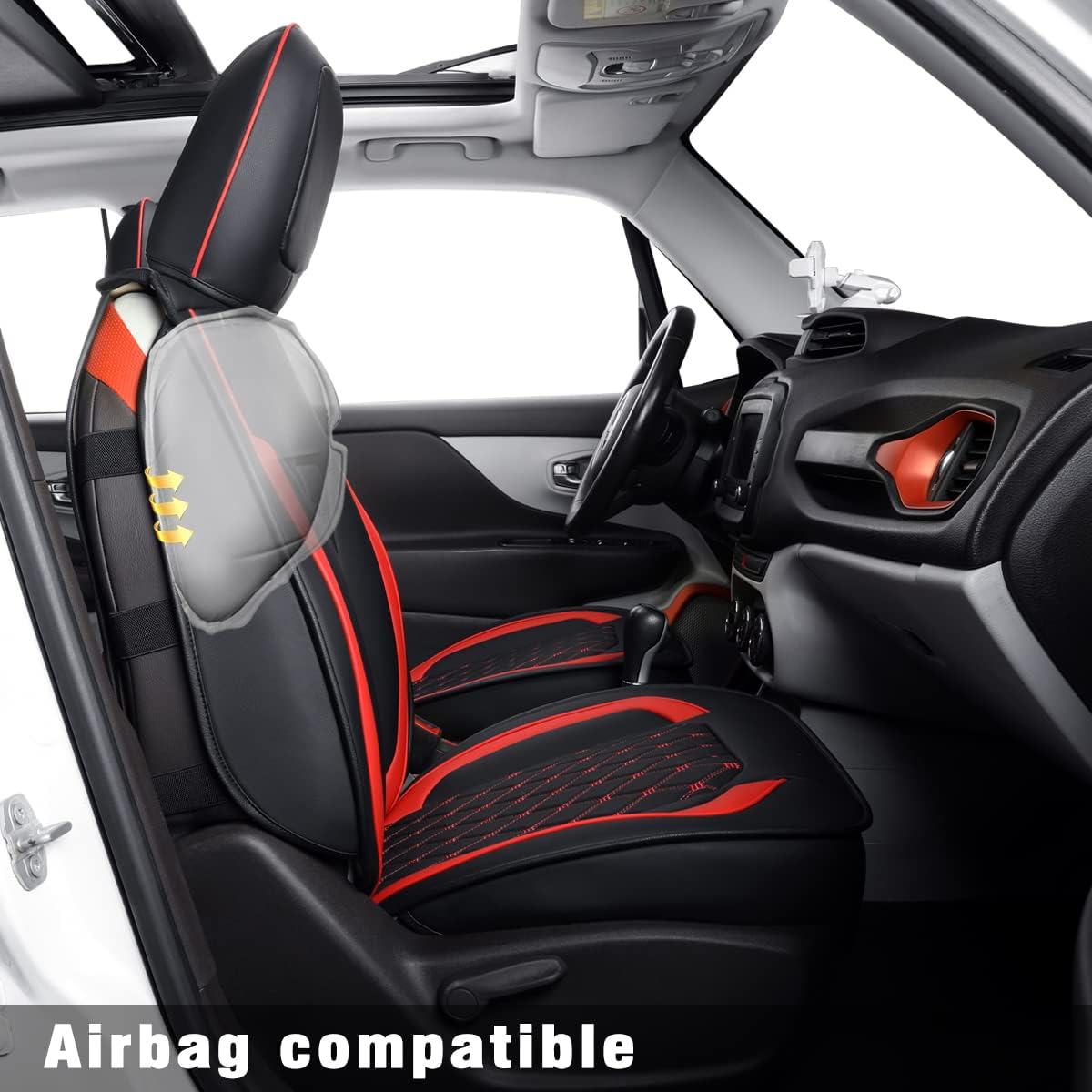Renegade Seat Covers fit for 2015-2023 Renegade and 2017-2023 Compass with Water Proof Faux Leather